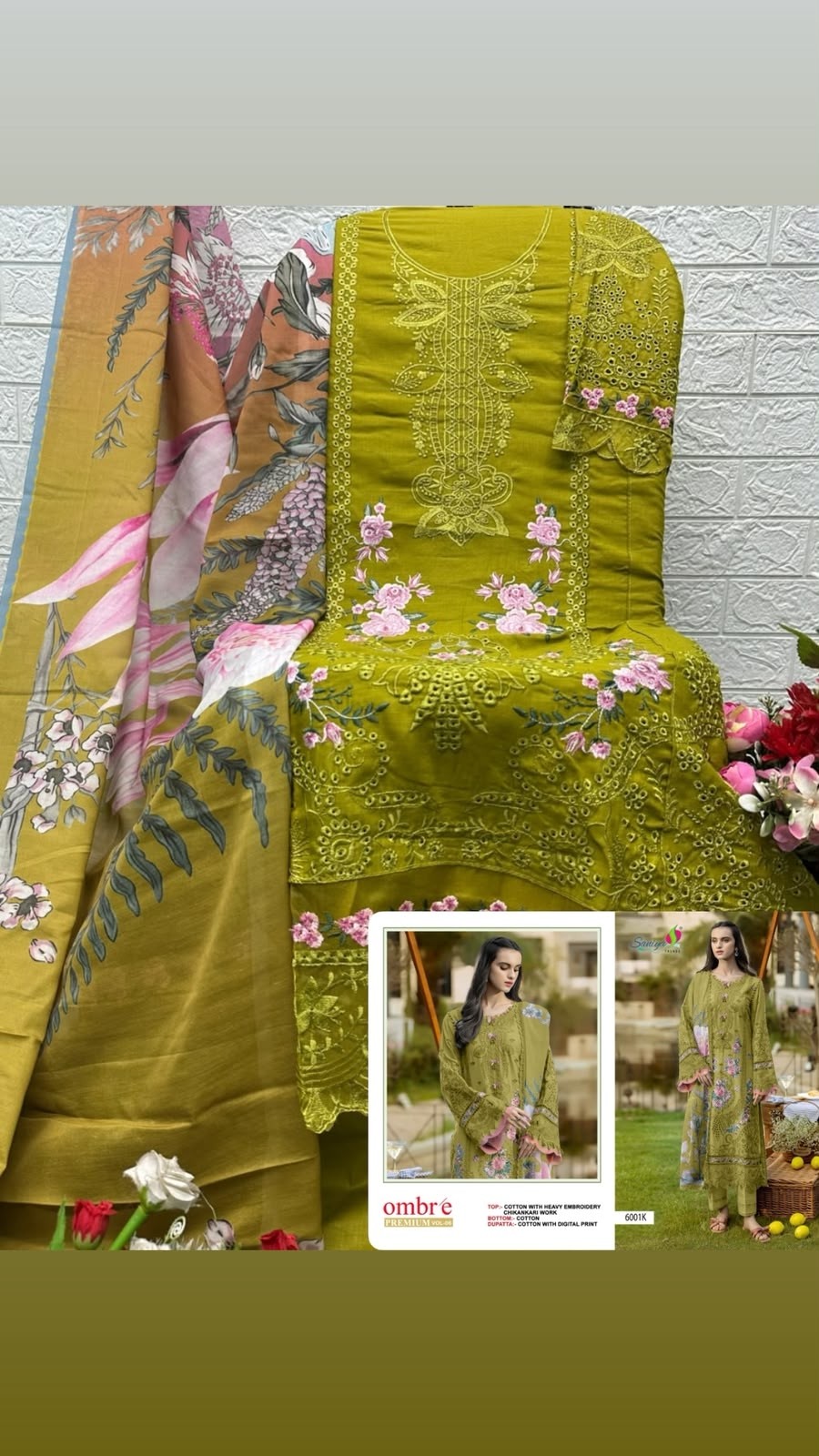 SANIYA TRENDZNX | OMBRÉ VOL-06 | Cotton Chikankari Collection