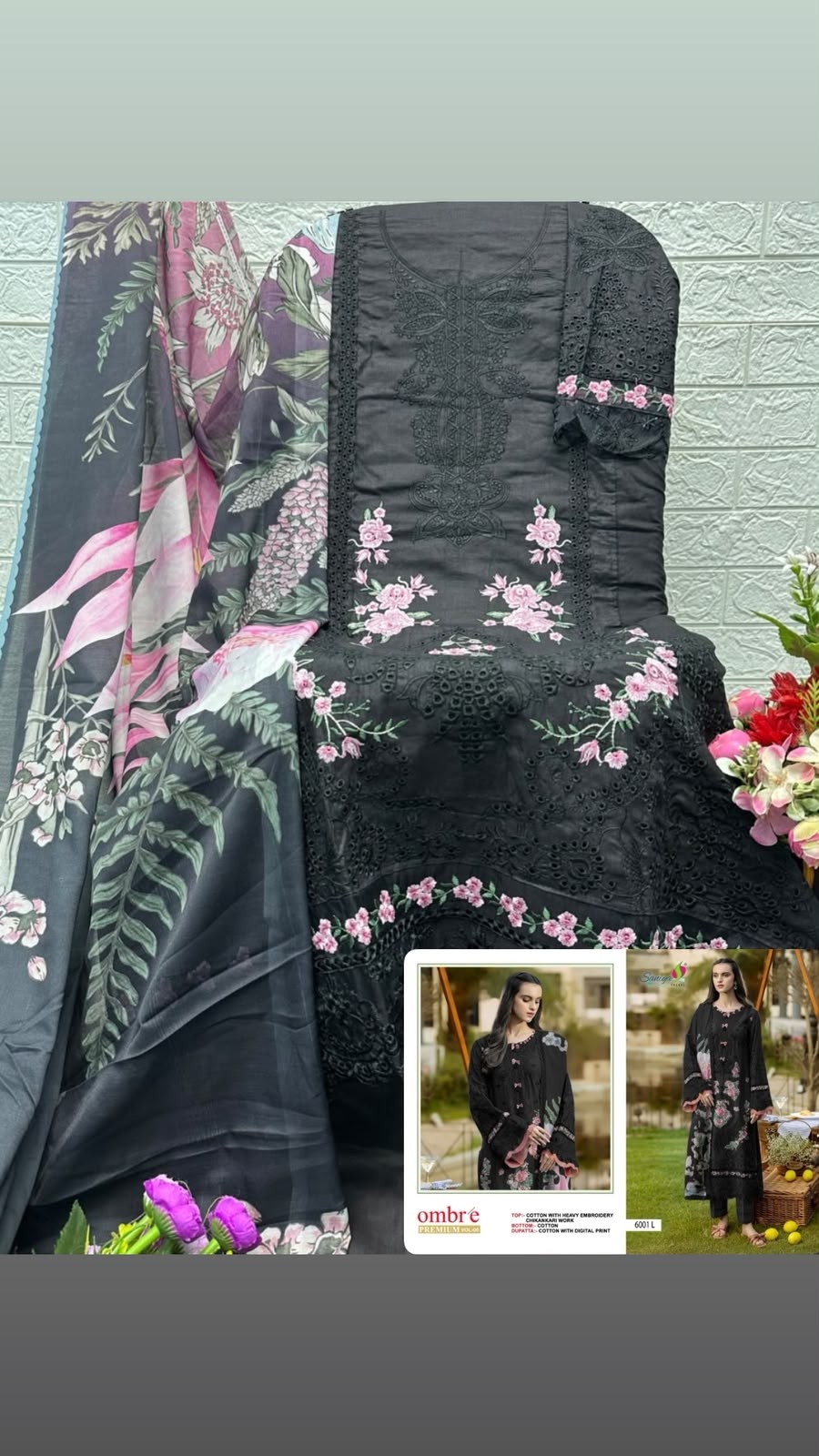 SANIYA TRENDZNX | OMBRÉ VOL-06 | Cotton Chikankari Collection