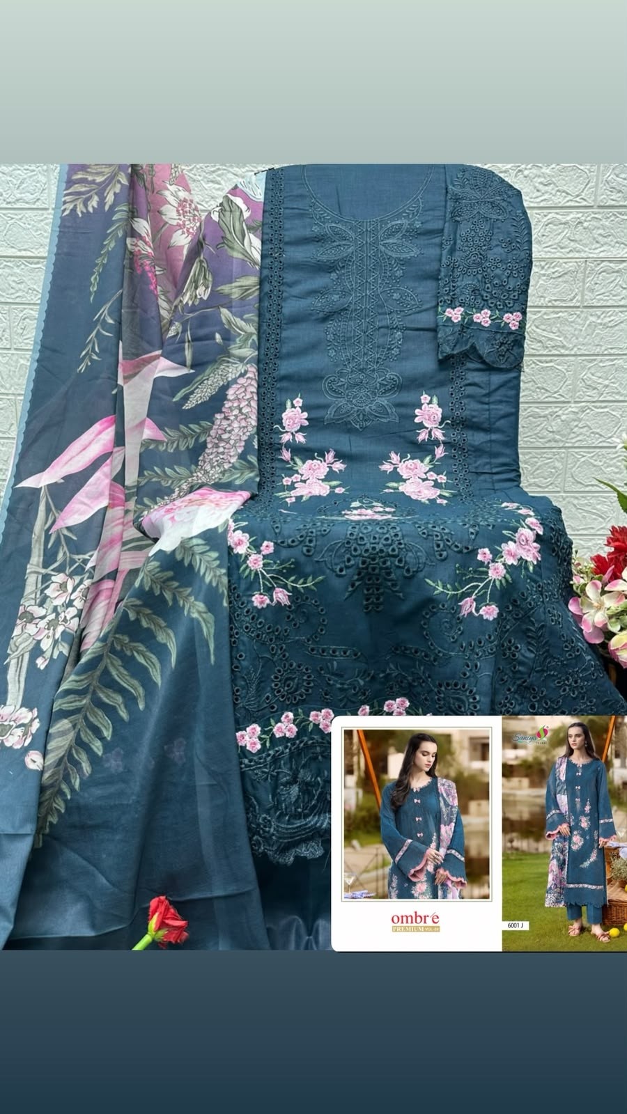 SANIYA TRENDZNX | OMBRÉ VOL-06 | Cotton Chikankari Collection