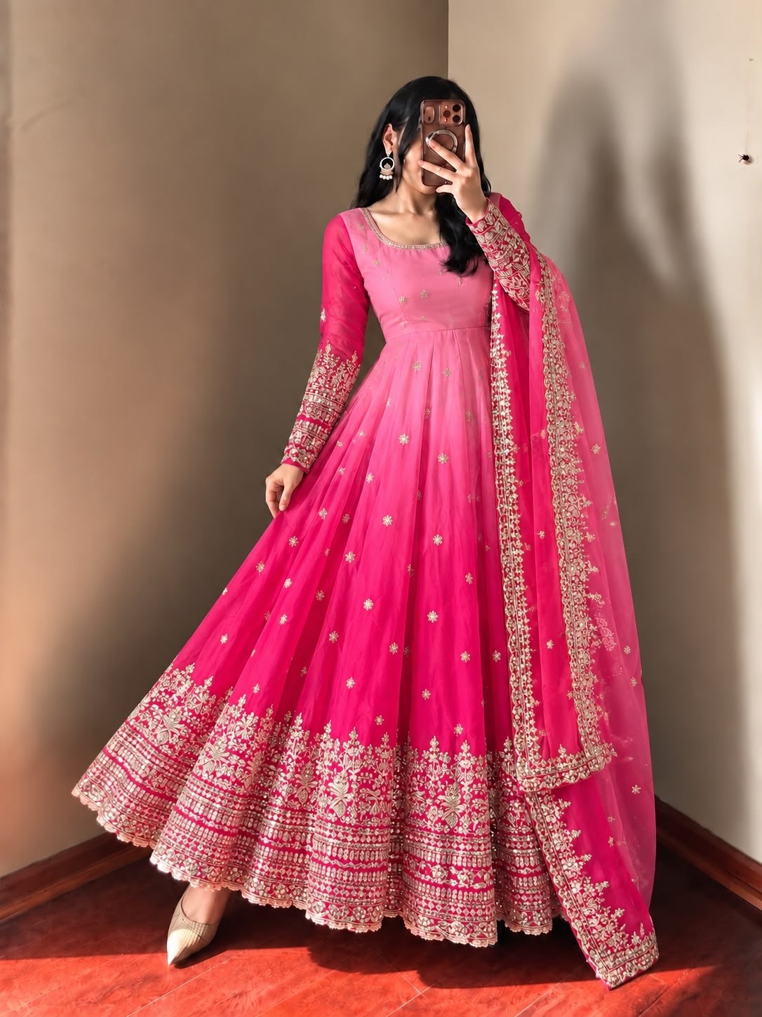 SR-1725 Georgette Sequence Embroidered Festive Designer Gown
