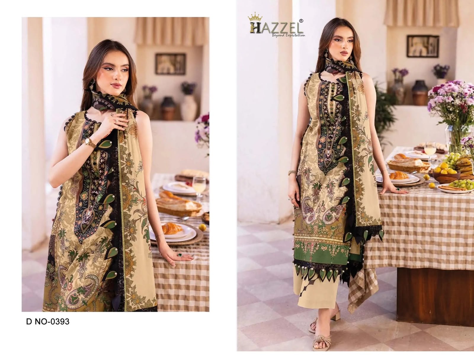 HAZZEL PRINTS | FIRDOUS 0392 & 0393 | New Luxury Lawn Collection
