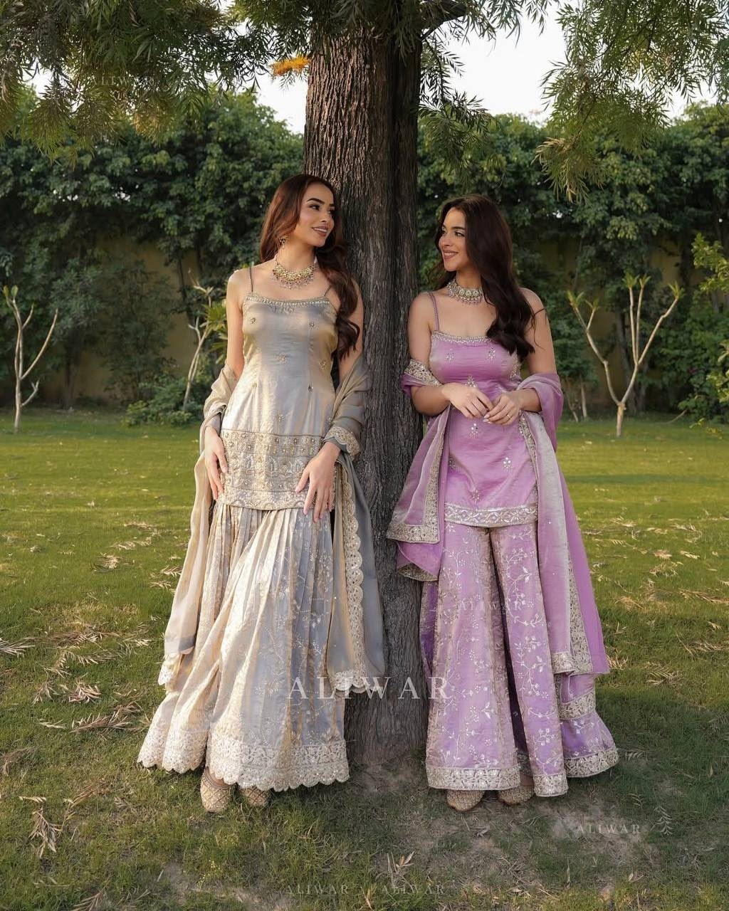ST-227 | Heavy Jimy Silk Organza Embroidered Sequence Suit