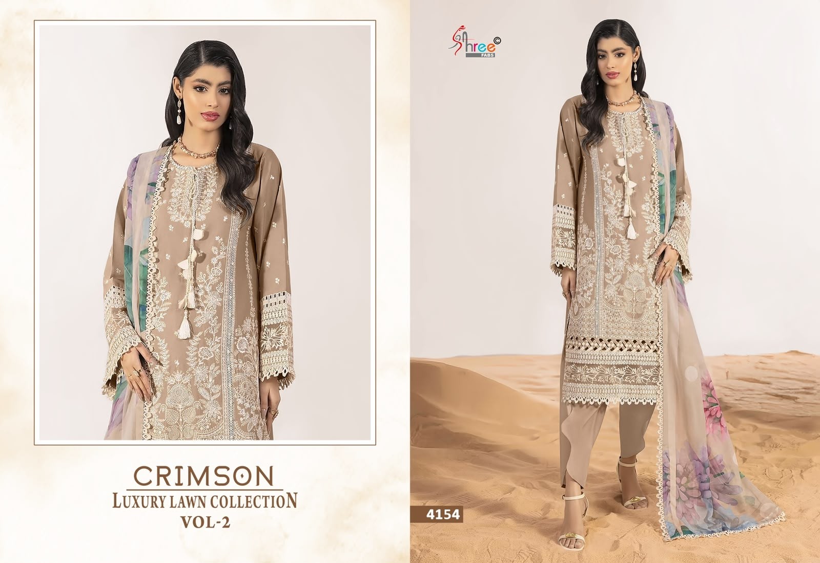 CRIMSON | Luxury Lawn Collection Vol-02 | SHREE FABS SURAT