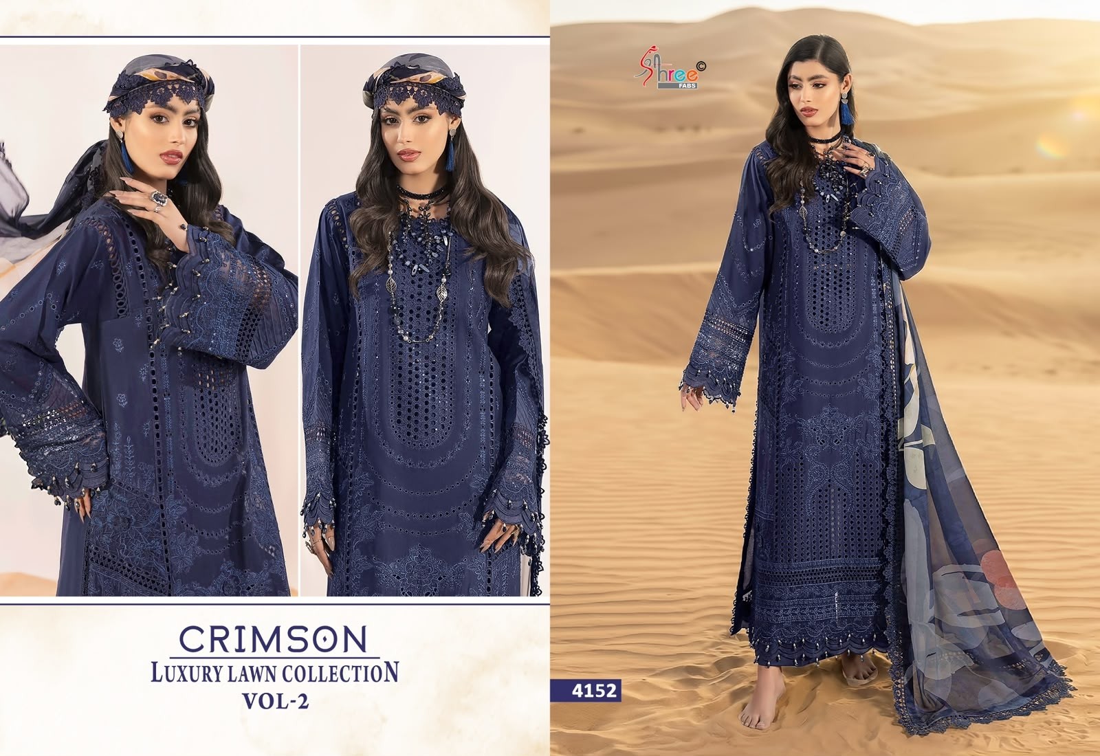 CRIMSON | Luxury Lawn Collection Vol-02 | SHREE FABS SURAT