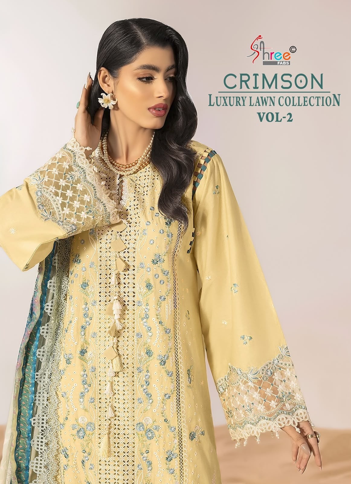 CRIMSON | Luxury Lawn Collection Vol-02 | SHREE FABS SURAT