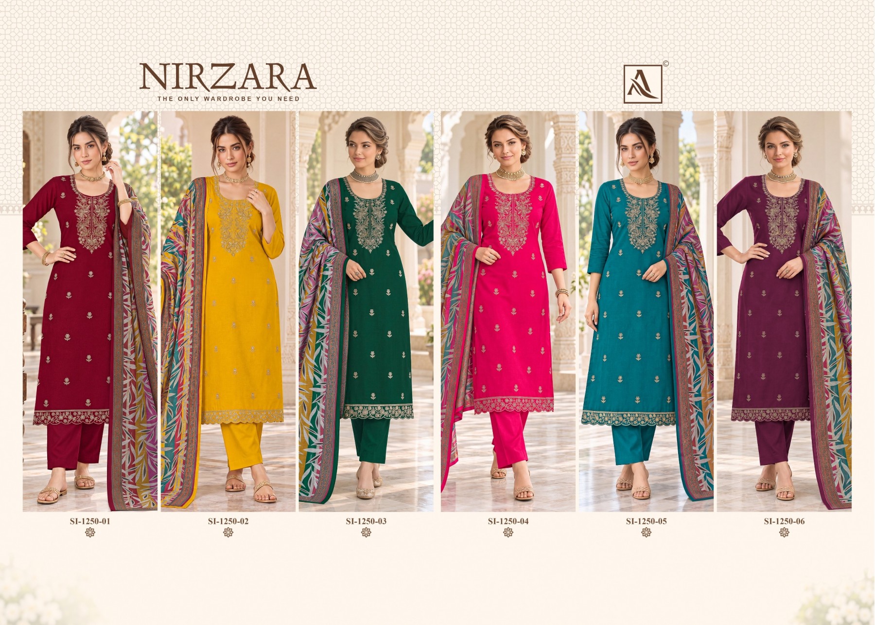 ALOK SUIT | NIRZARA | Premium Zam Dyed Designer Collection