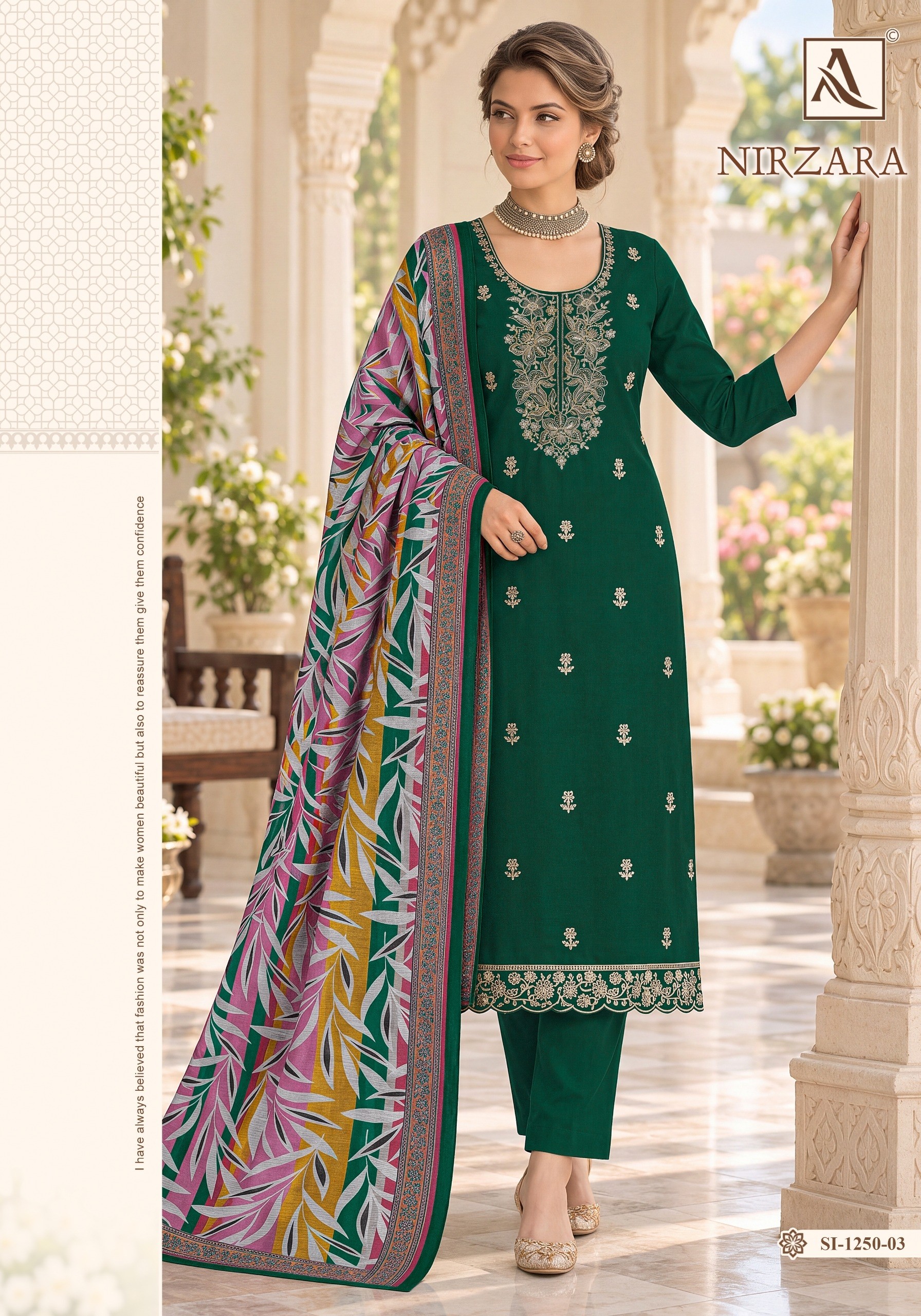 ALOK SUIT | NIRZARA | Premium Zam Dyed Designer Collection