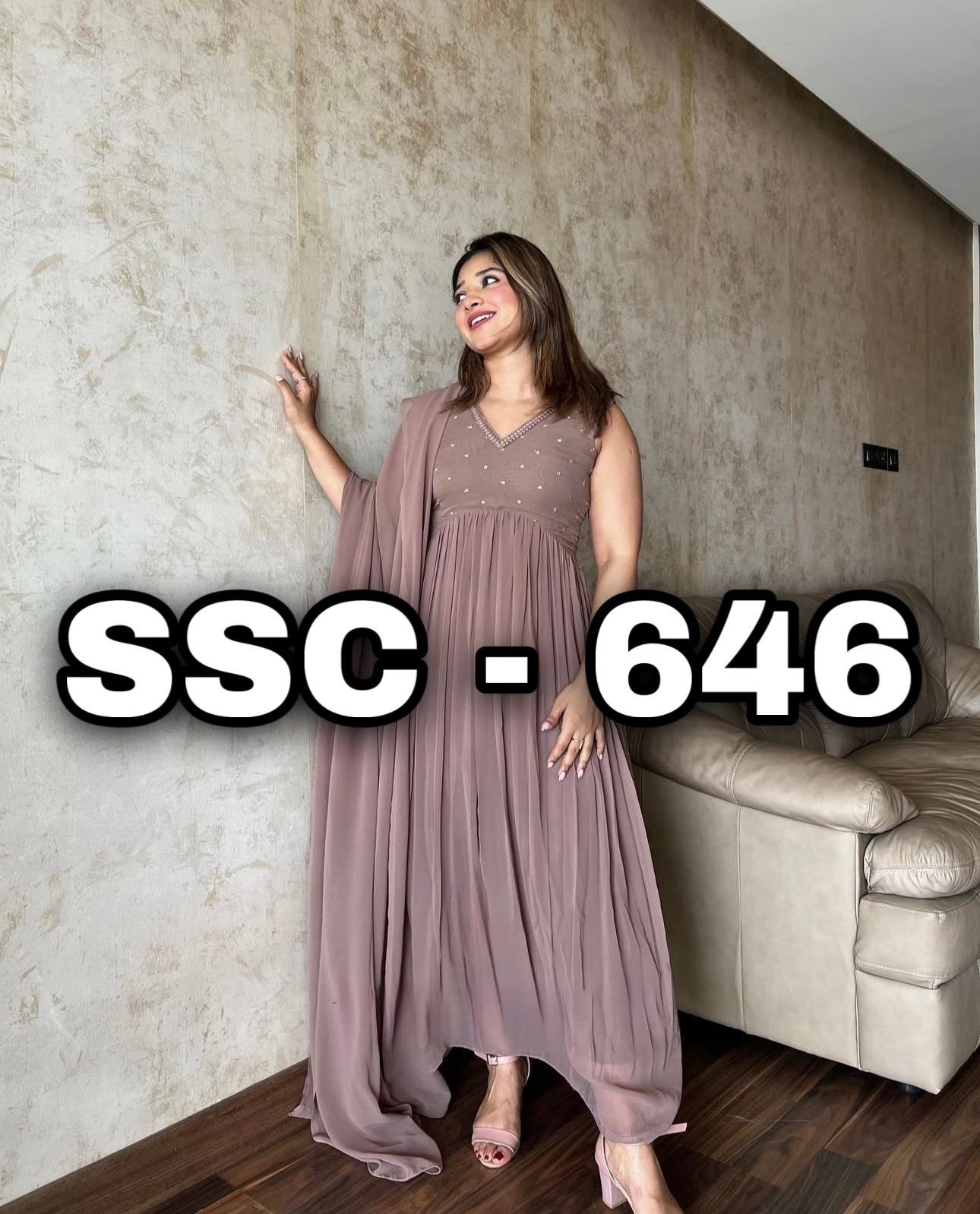 SSC-646 | Heavy Faux Georgette Embroidered Party Wear Collection