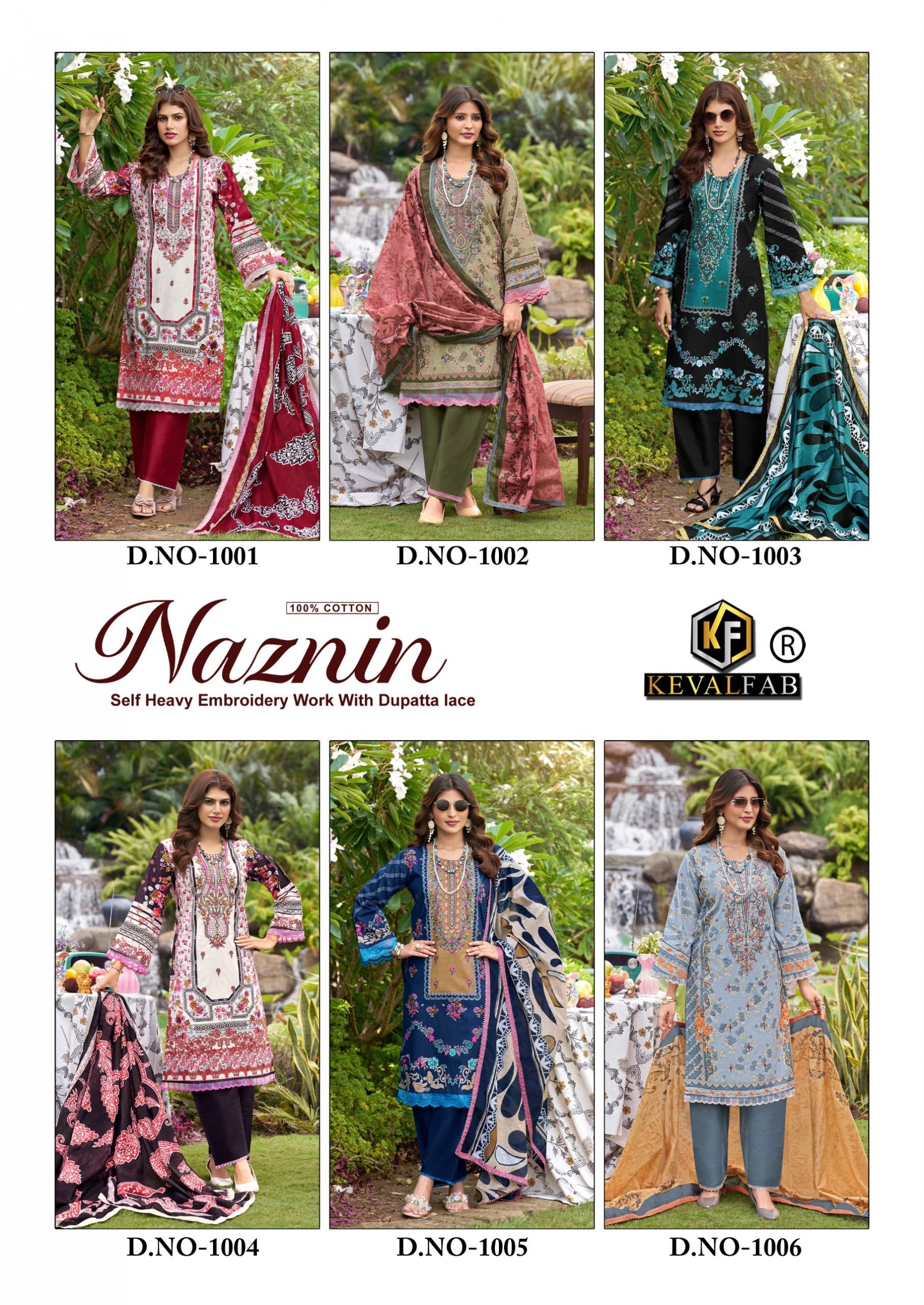 KEVAL FAB | NAZNIN | Heavy Cotton Embroidery Collection