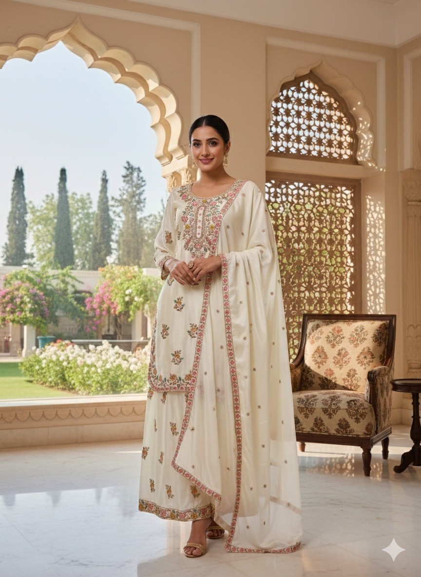 ASTHA COLLECTION | AC-7101 | Heavy Chinon Silk Designer Collection