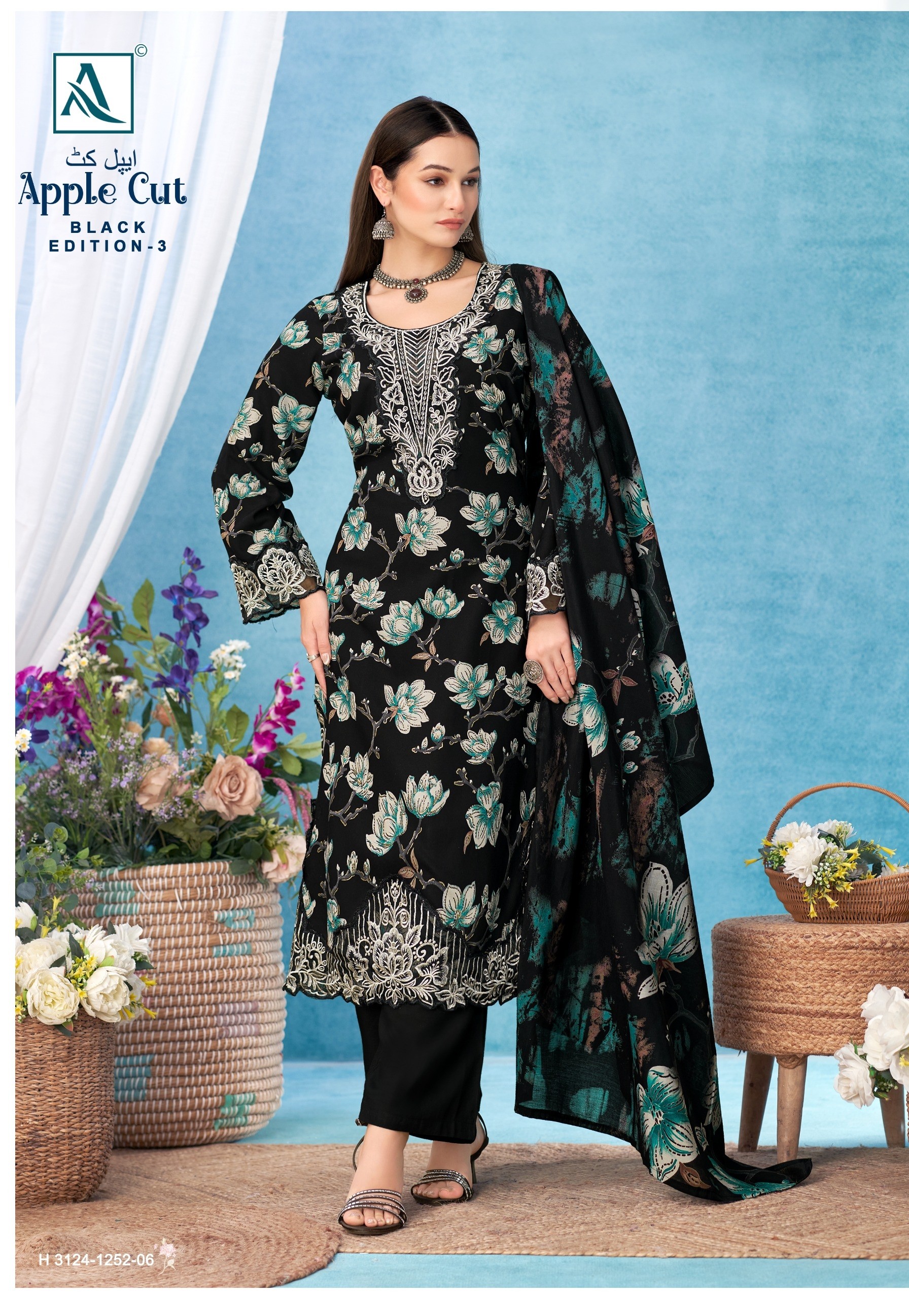 ALOK SUIT | APPLE CUT-3 | BLACK EDITION | Viscose Reyon Designer CollectionHD