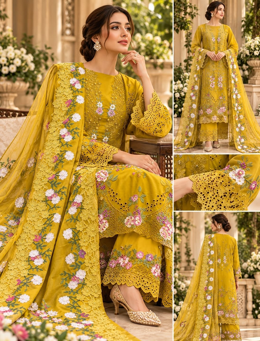 ELAF PREMIUM | KHATLI SERIES | Pure Cotton Heavy Embroidered Collection
