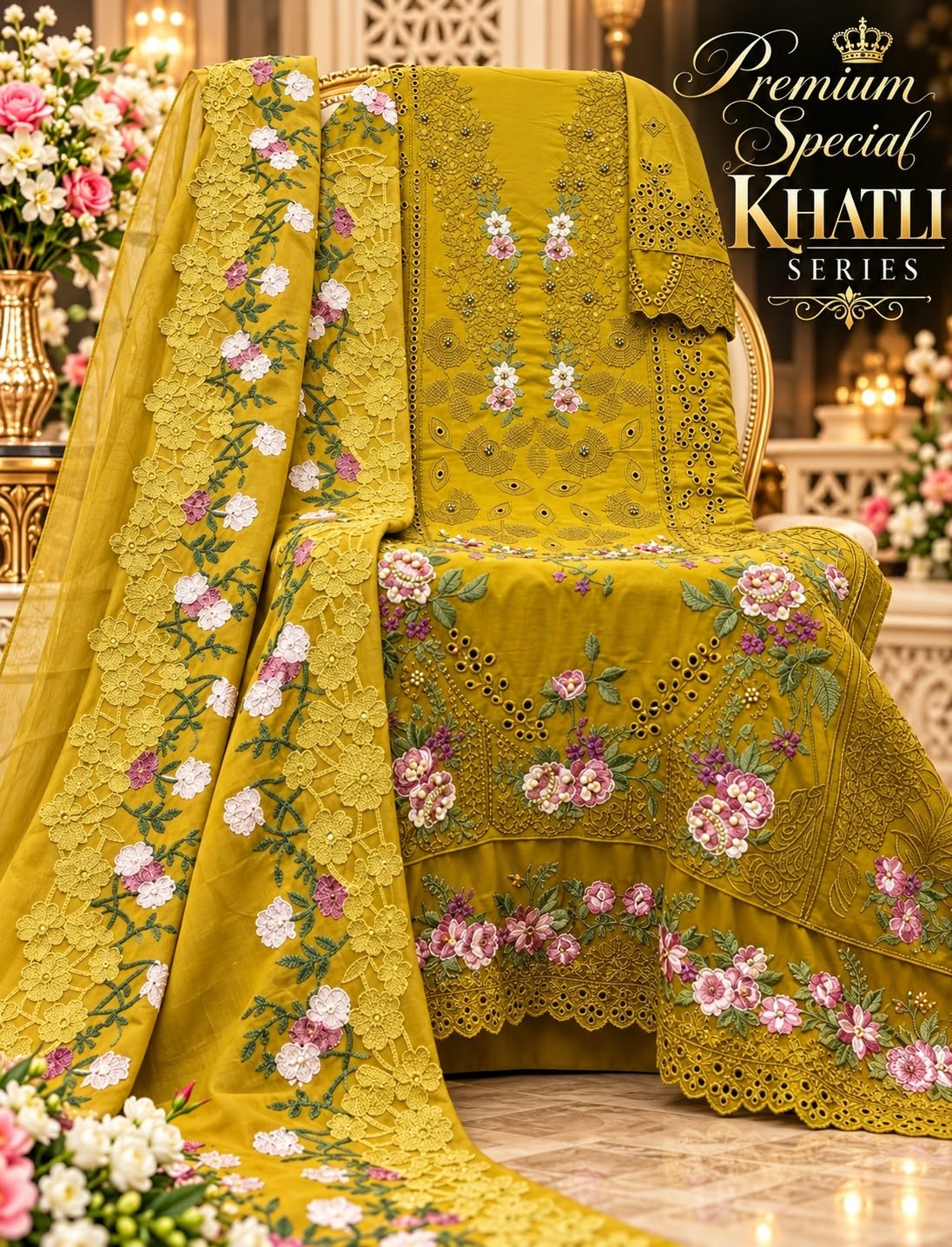 ELAF PREMIUM | KHATLI SERIES | Pure Cotton Heavy Embroidered Collection