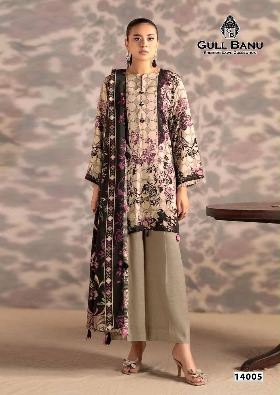 GULL AAHMED | GULLBANU VOL-14 | Pure Cambridge Cotton Collection