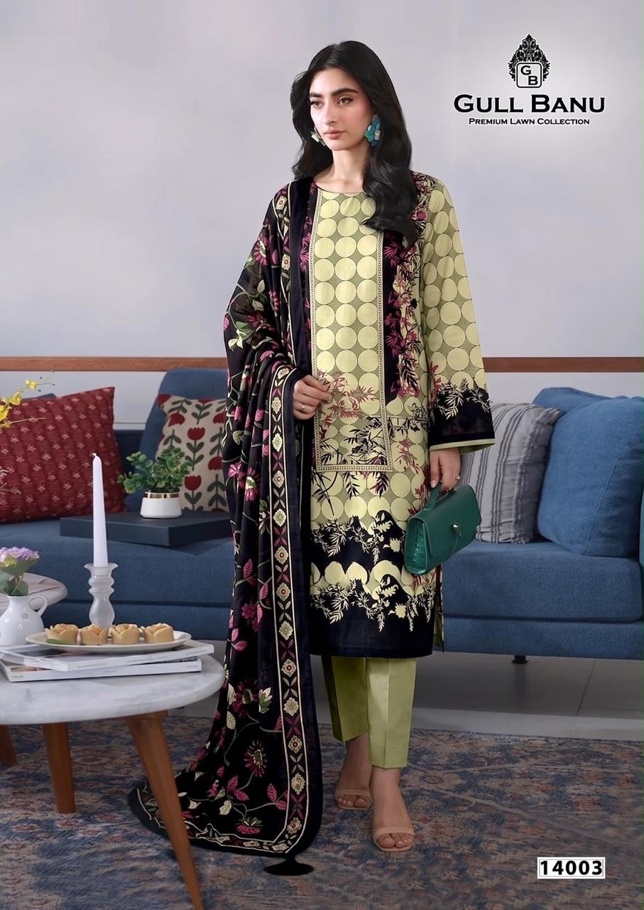GULL AAHMED | GULLBANU VOL-14 | Pure Cambridge Cotton Collection