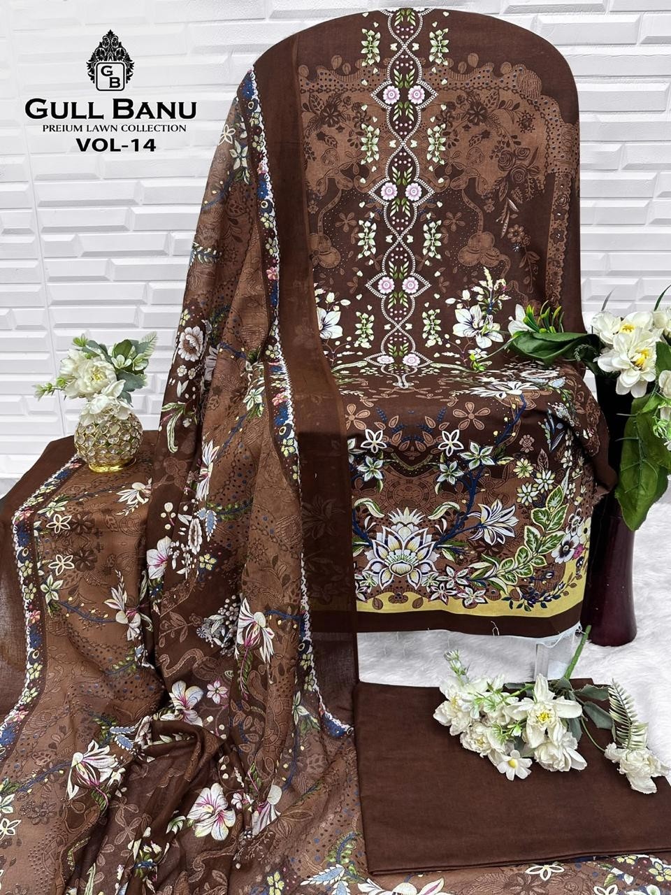 GULL AAHMED | GULLBANU VOL-14 | Pure Cambridge Cotton Collection