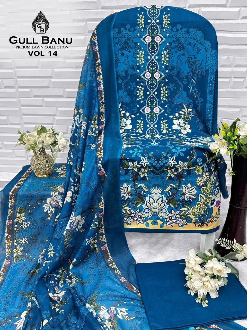 GULL AAHMED | GULLBANU VOL-14 | Pure Cambridge Cotton Collection