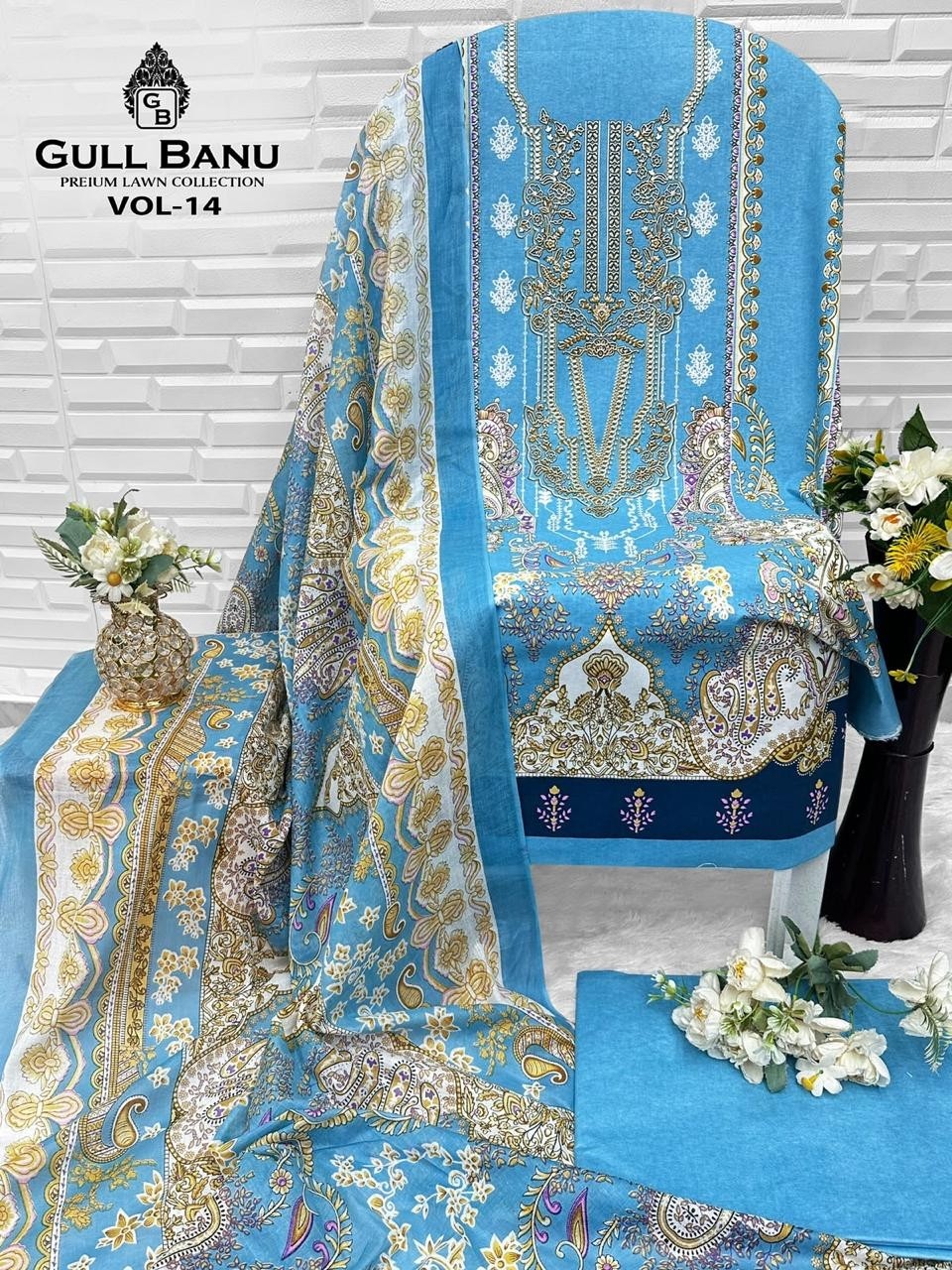 GULL AAHMED | GULLBANU VOL-14 | Pure Cambridge Cotton Collection