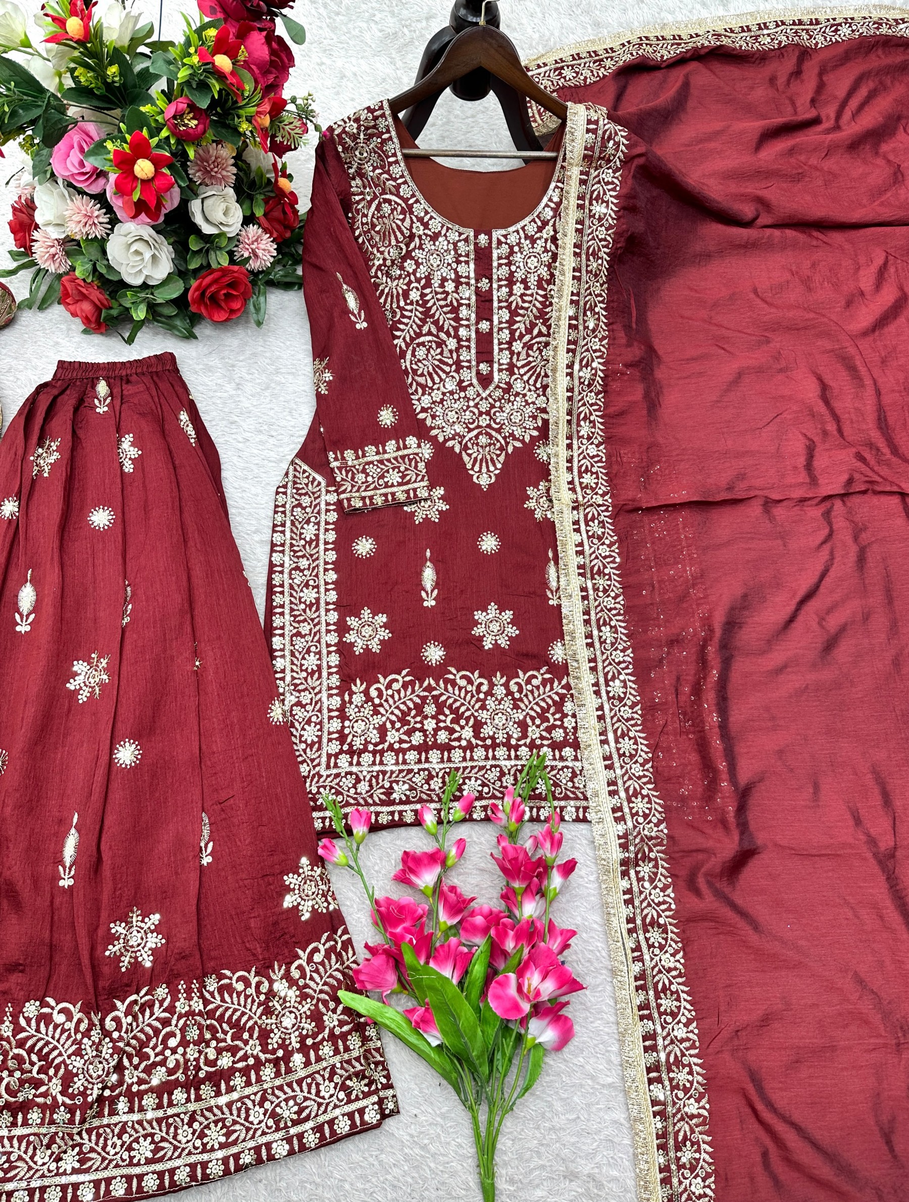 WW-1243 | Pure NC GMY Silk 5mm Sequence Designer Sarara