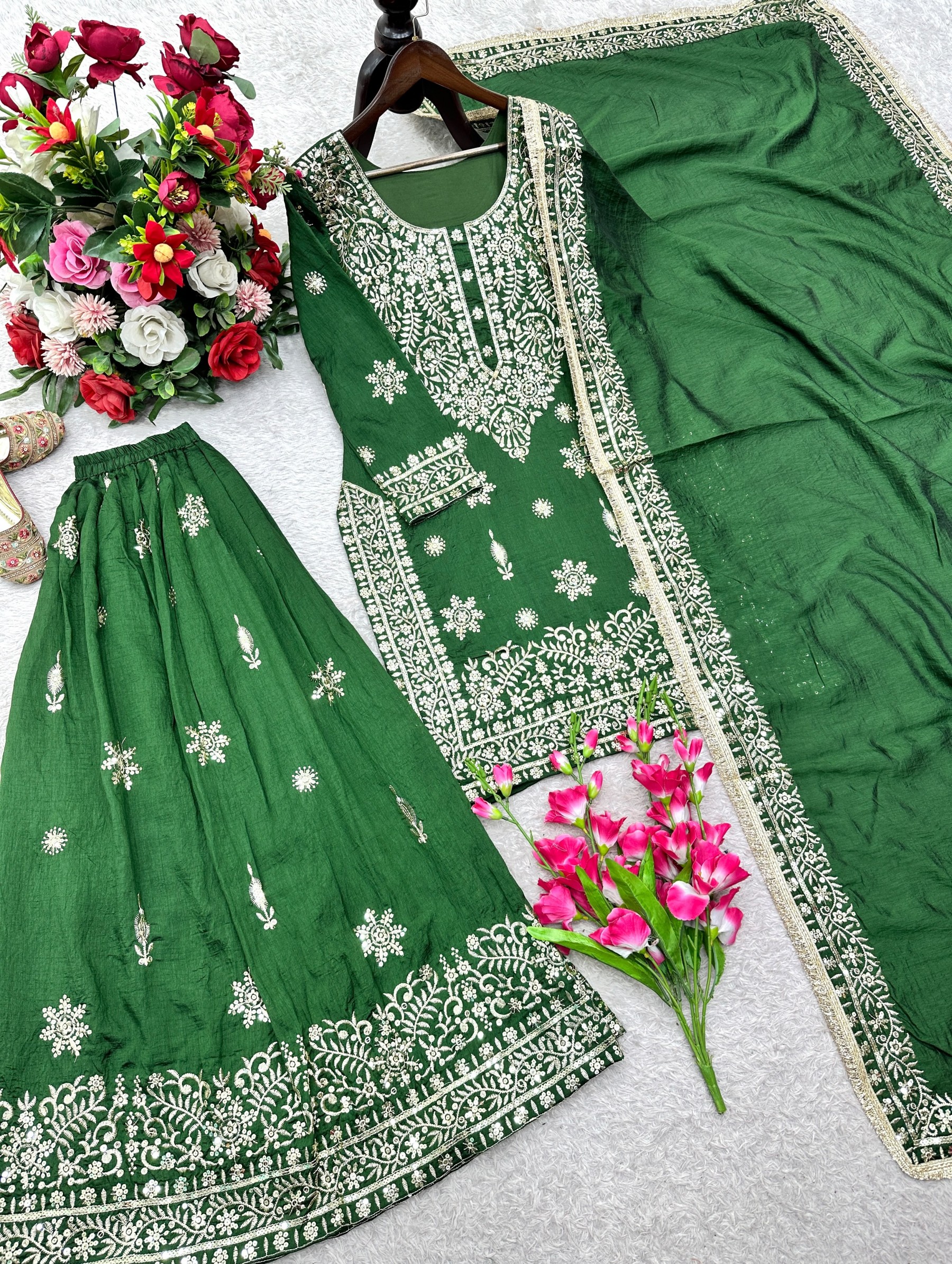 WW-1243 | Pure NC GMY Silk 5mm Sequence Designer Sarara