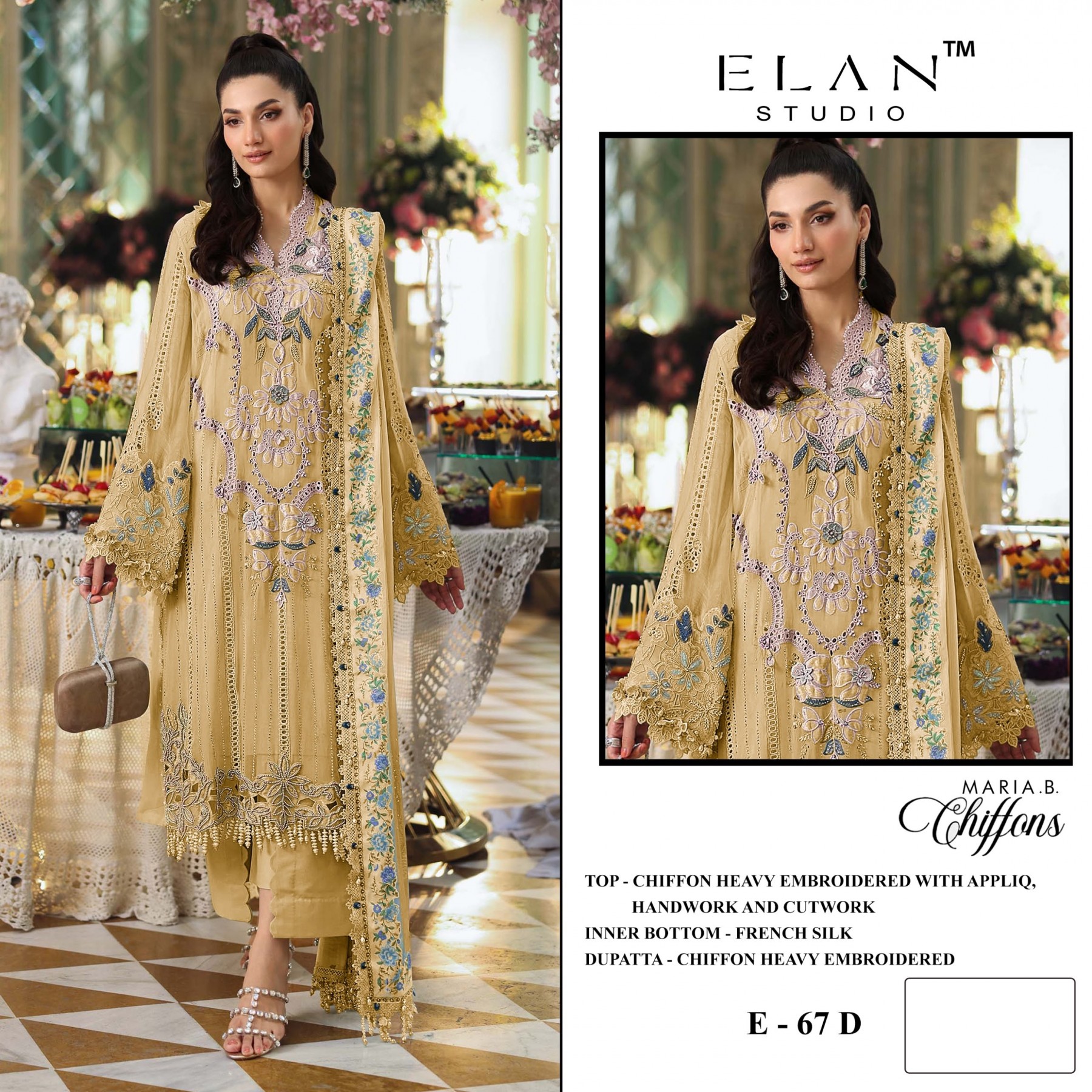 ELAN STUDIO | E-67 | MARIA.B Chiffons Designer Collection