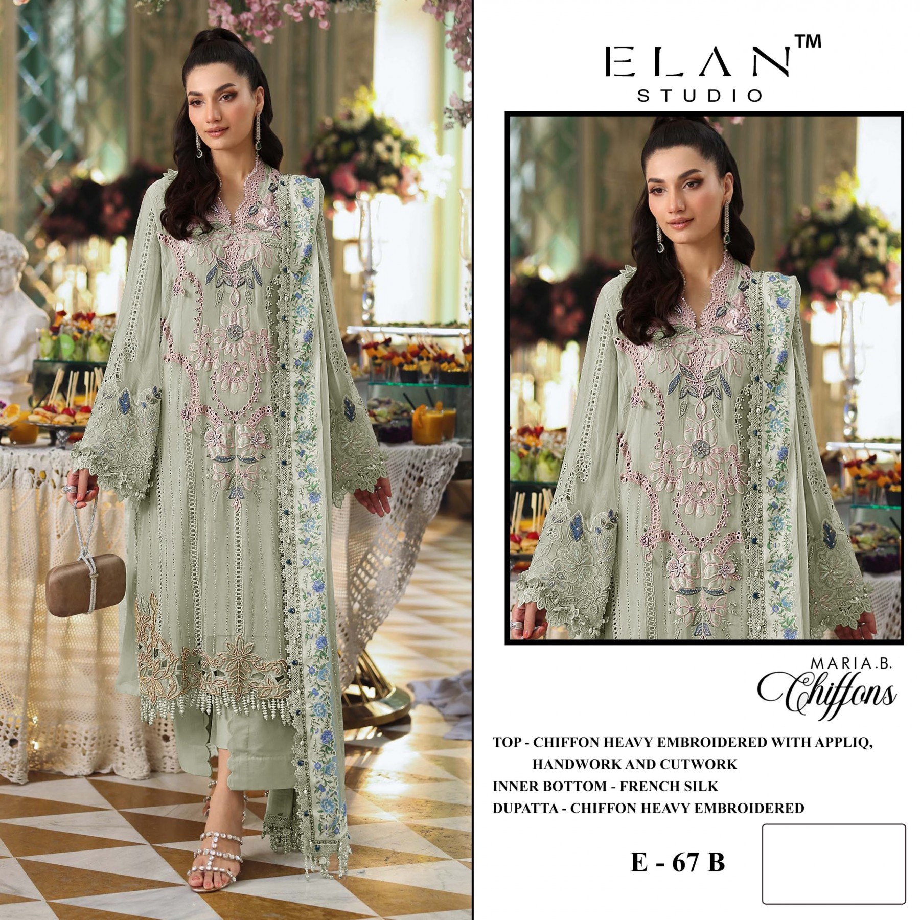 ELAN STUDIO | E-67 | MARIA.B Chiffons Designer Collection