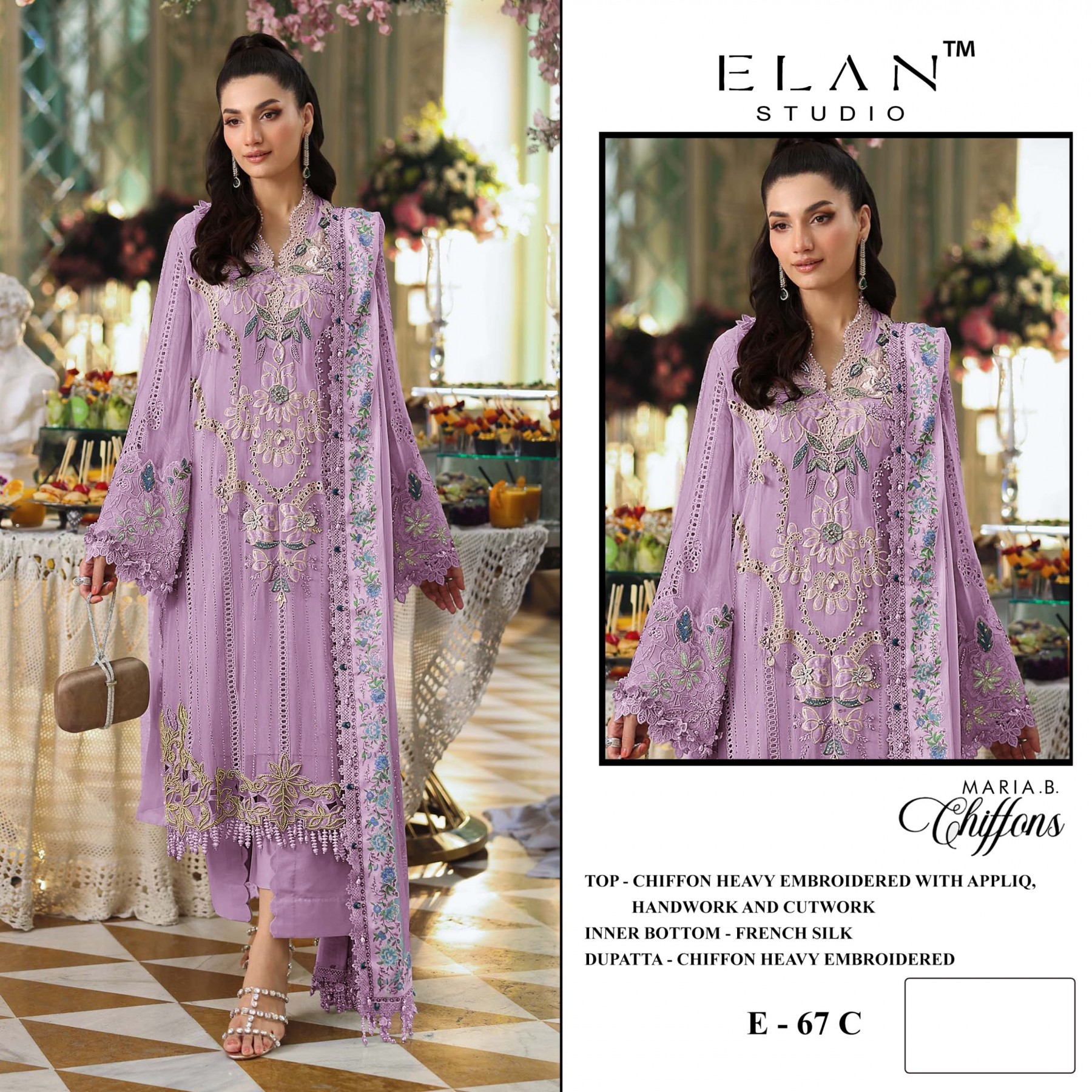 ELAN STUDIO | E-67 | MARIA.B Chiffons Designer Collection