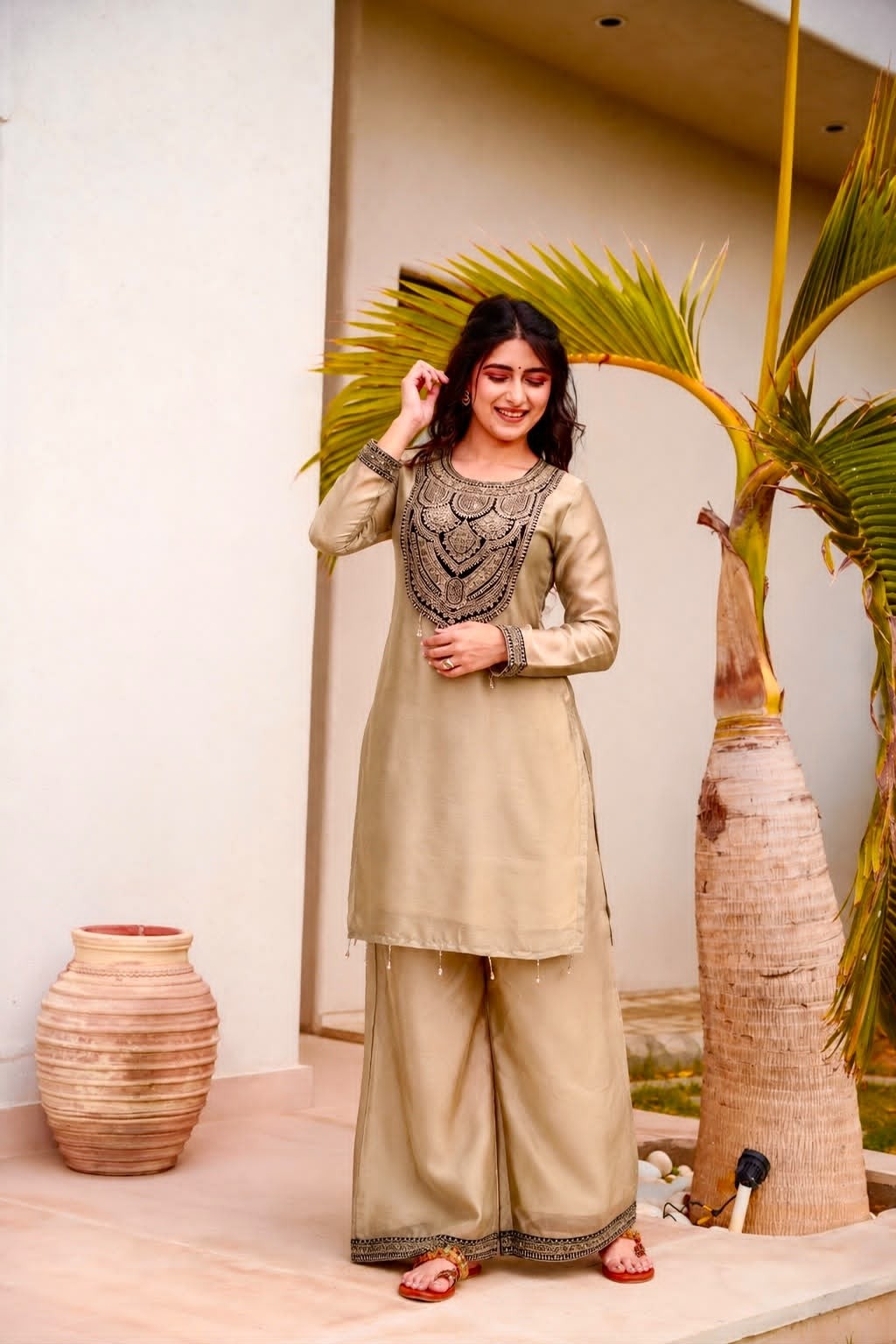 JD-660 | Solar Chiffon Silk Embroidered Designer Collection