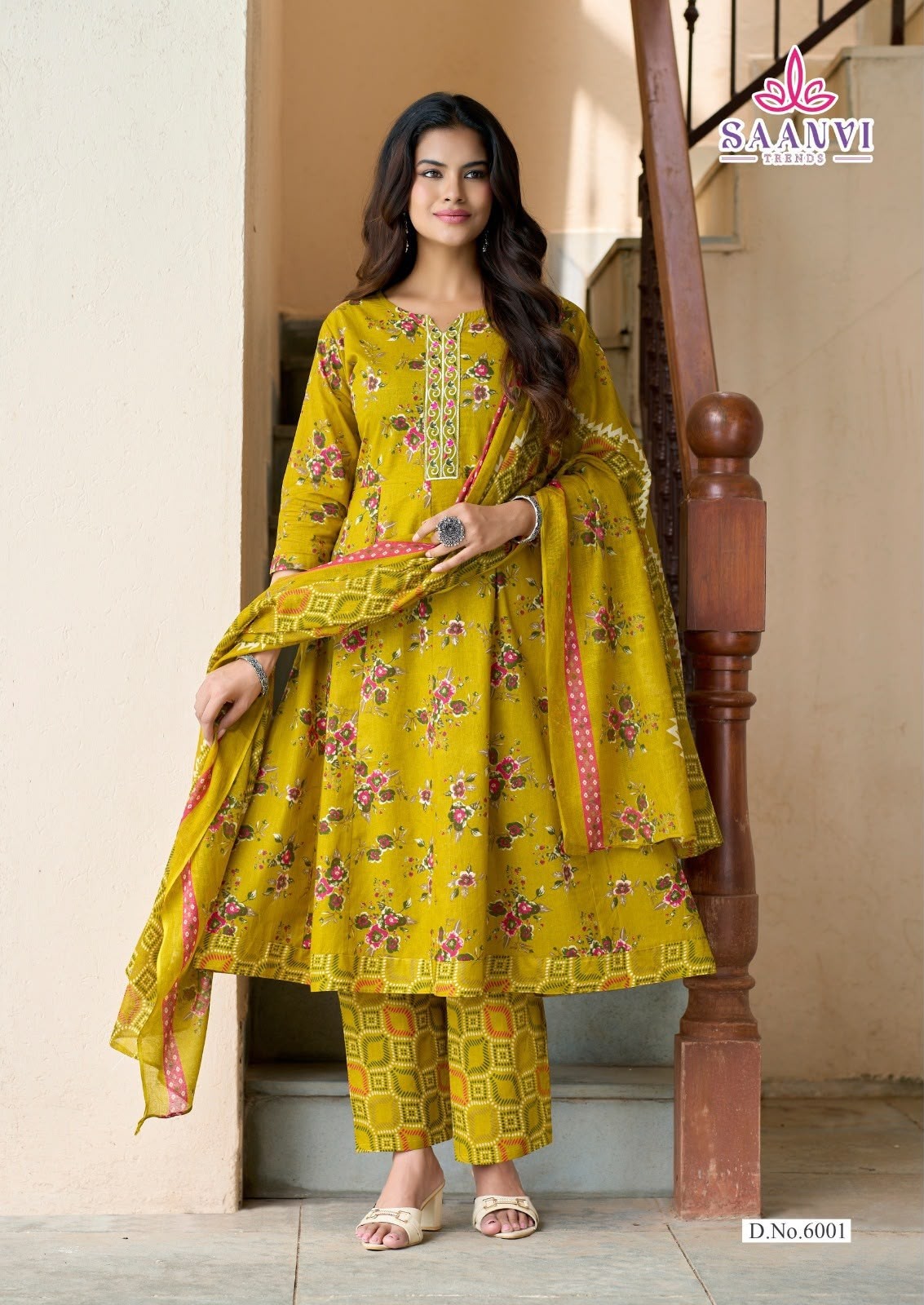 SAANVI TRENDS | RASHMIKA VOL-6 | Ready-Made Cotton Anarkali Collection