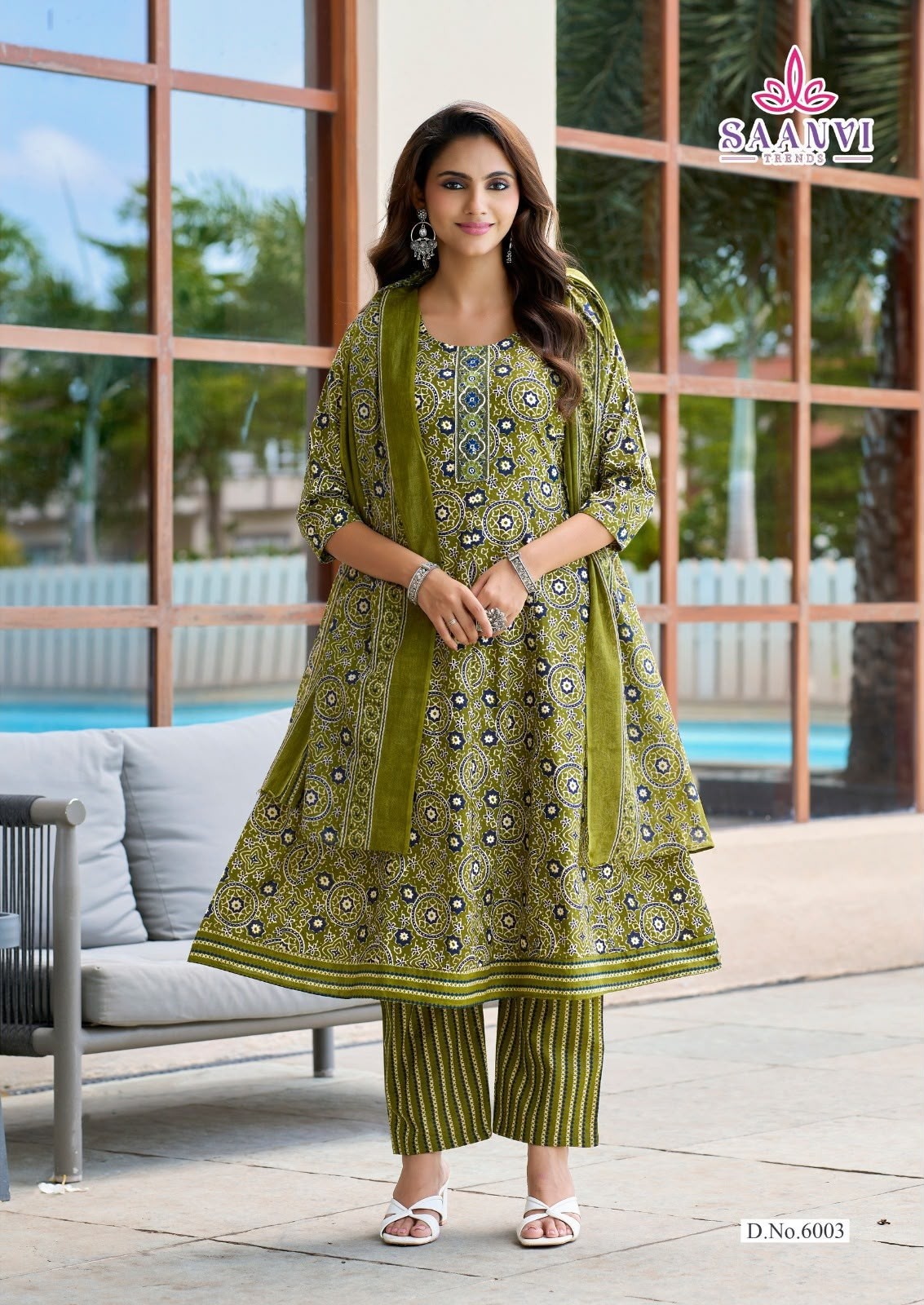 SAANVI TRENDS | RASHMIKA VOL-6 | Ready-Made Cotton Anarkali Collection