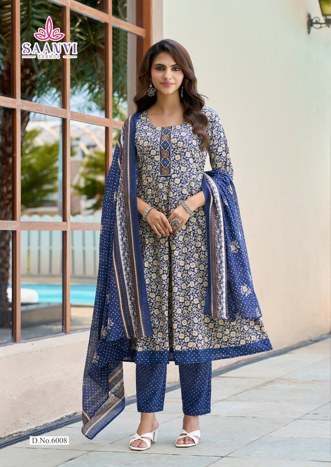SAANVI TRENDS | RASHMIKA VOL-6 | Ready-Made Cotton Anarkali Collection