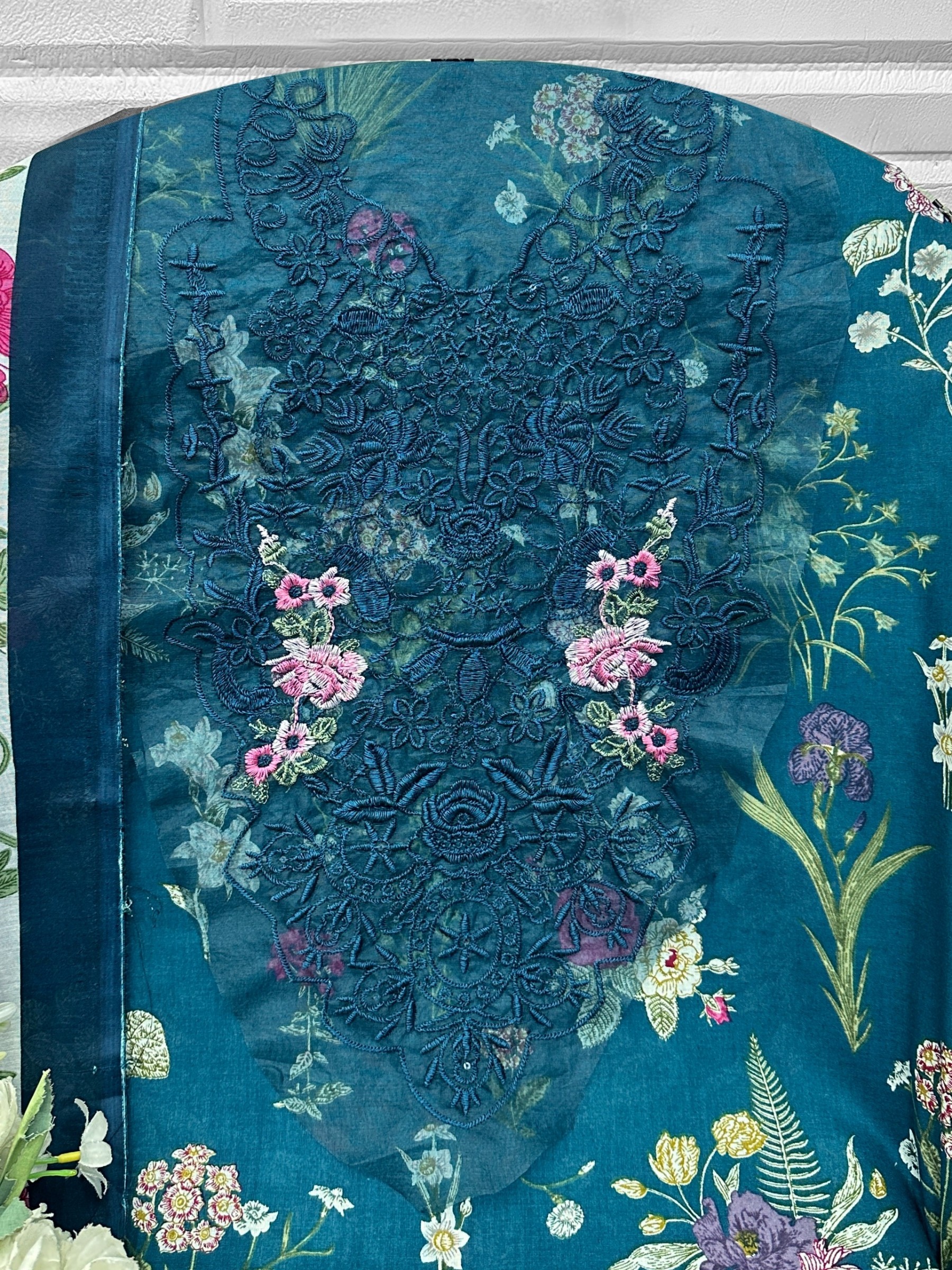 AASHA DESIGNER | 1235-1236 | Cotton Patch Embroidery Collection