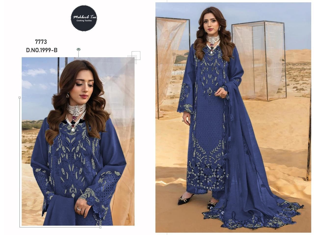 MEHBOOB TEX | Rangrasiya Lawn Vol-2 | Cotton Embroidery Collection