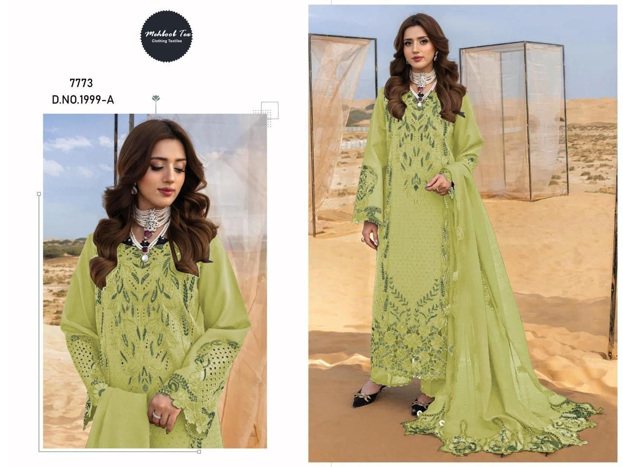 MEHBOOB TEX | Rangrasiya Lawn Vol-2 | Cotton Embroidery Collection