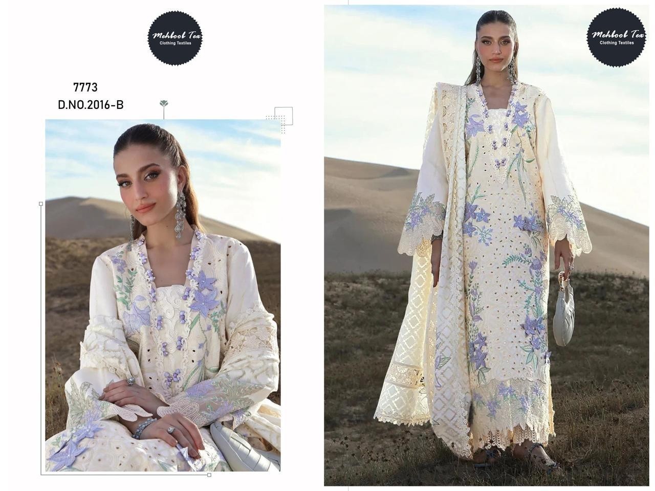 MEHBOOB TEX | Rangrasiya Lawn Vol-2 | Cotton Embroidery Collection