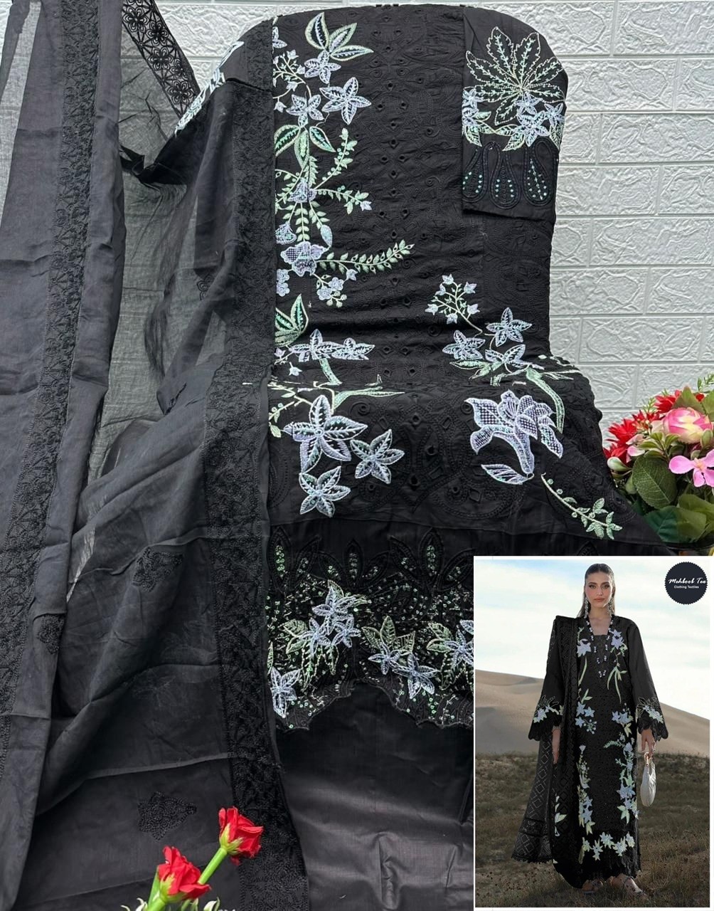 MEHBOOB TEX | Rangrasiya Lawn Vol-2 | Cotton Embroidery Collection