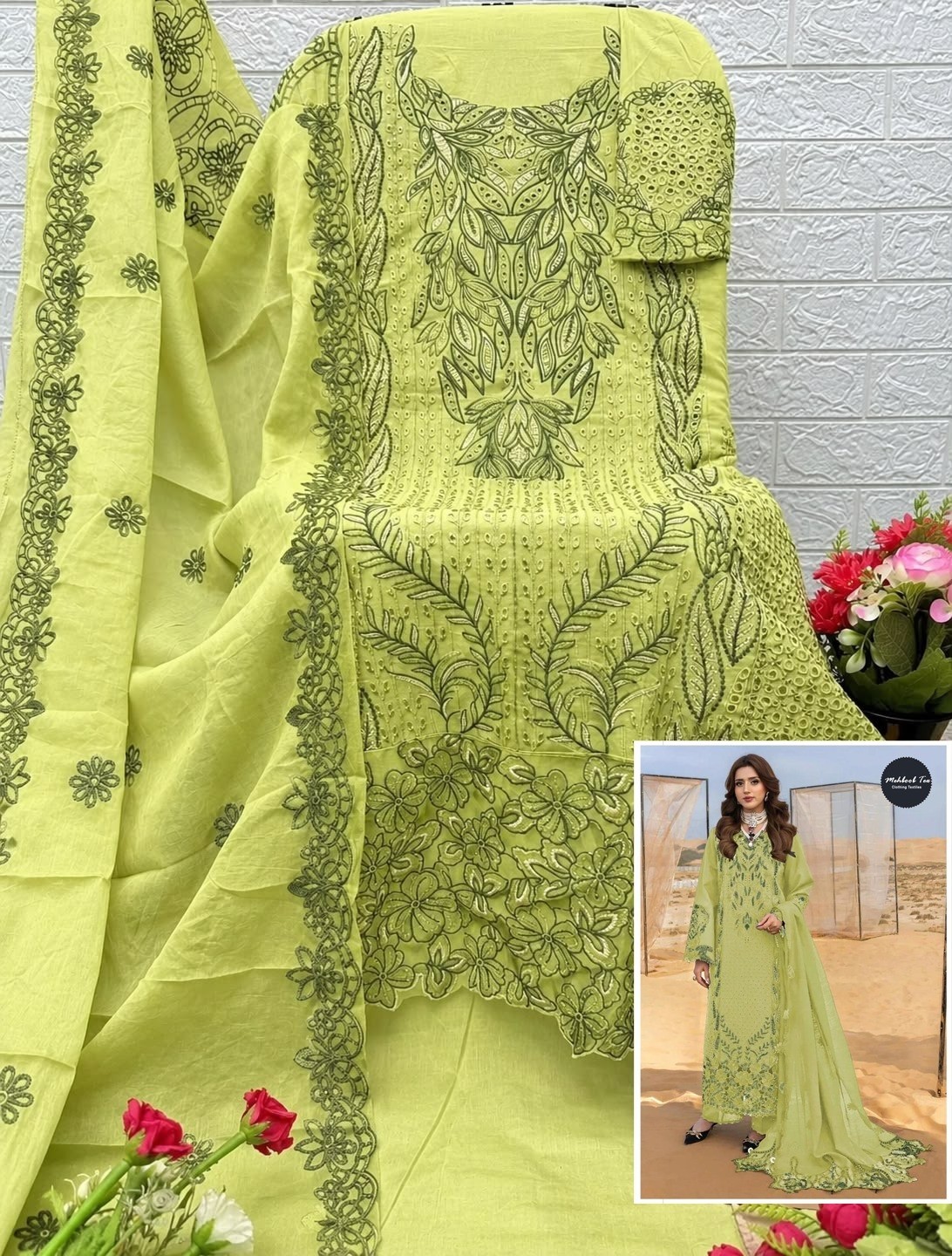 MEHBOOB TEX | Rangrasiya Lawn Vol-2 | Cotton Embroidery Collection