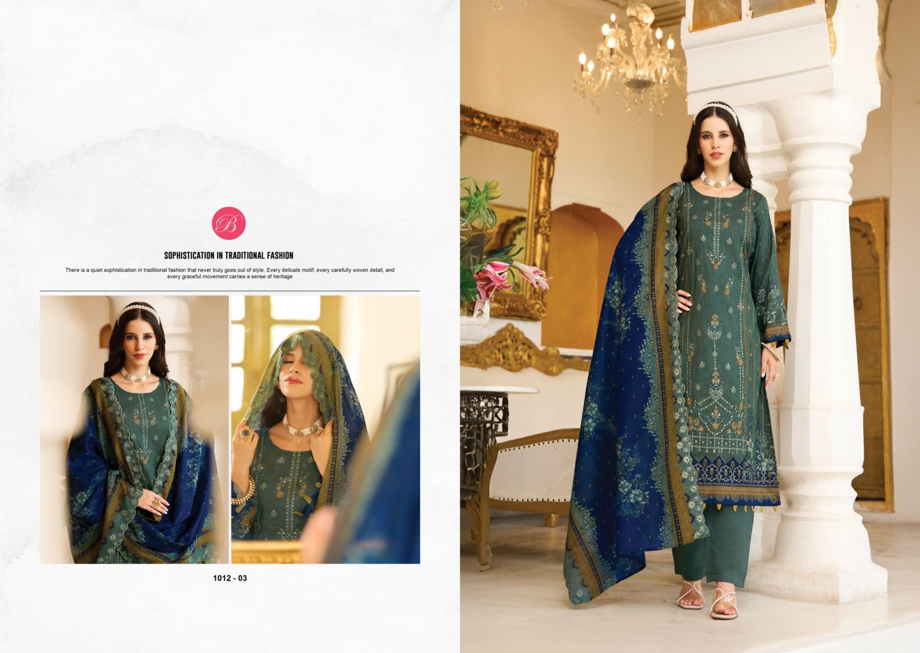 BELLIZA | Noor-E-Ishq Vol 2 | Pure Cotton Heavy Embroidery Collection