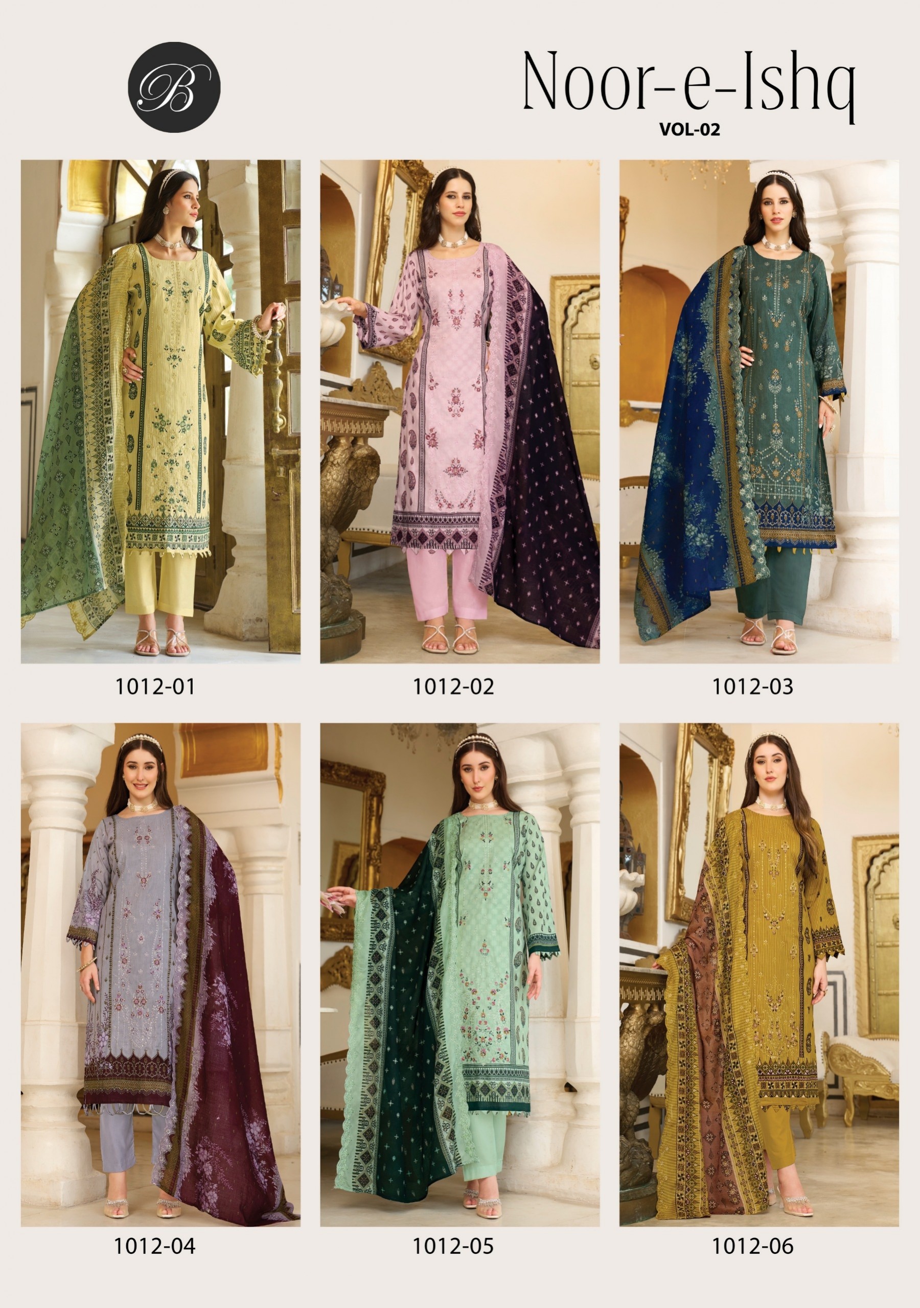 BELLIZA | Noor-E-Ishq Vol 2 | Pure Cotton Heavy Embroidery Collection