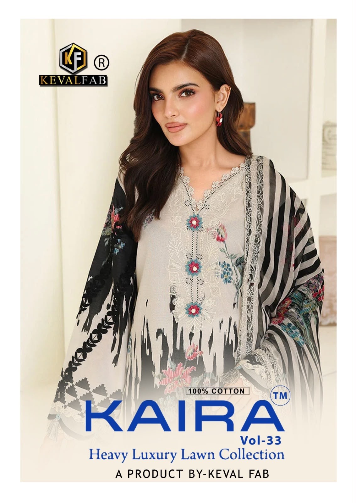 KEVAL FAB | KAIRA VOL 33 | Heavy Lawn Cotton Printed Collection