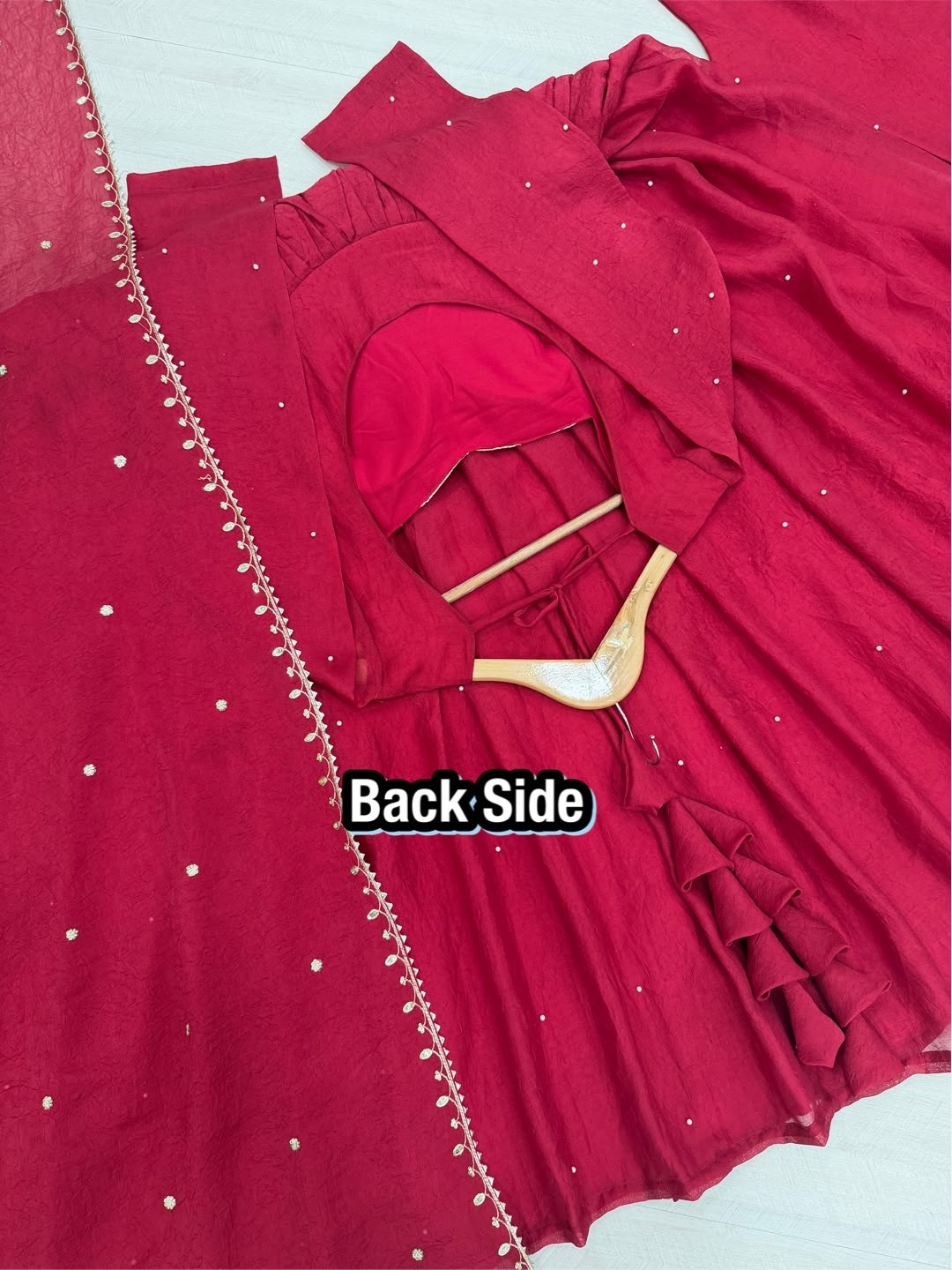 AD251 | Pure Rangoli Crush Embroidery Beads & Rivet Moti Designer Gown Collection