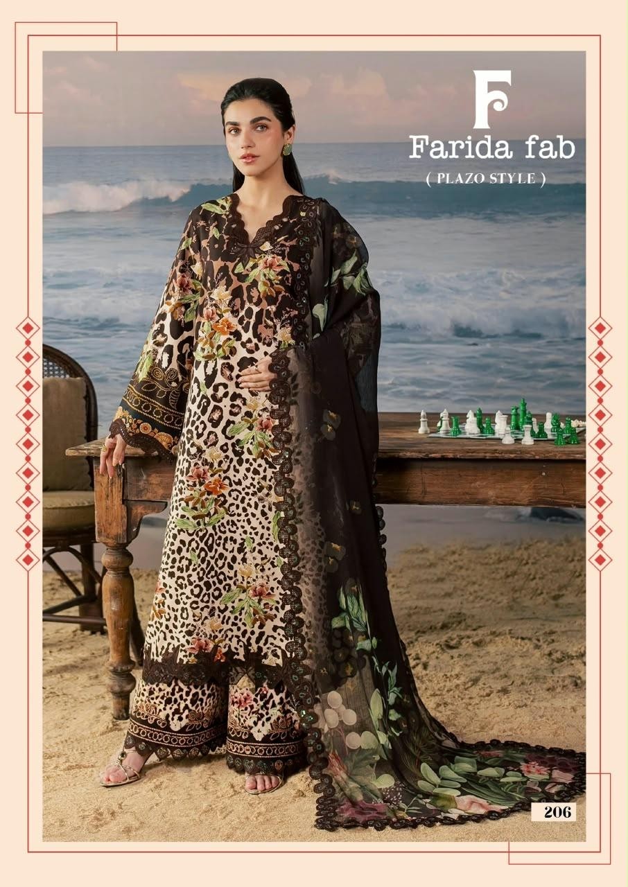 FARIDA FAB | MUSHQ VOL 2 | Pure Cotton Printed Designer Collection