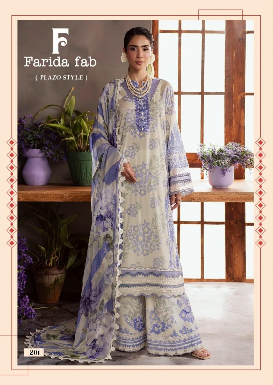 FARIDA FAB | MUSHQ VOL 2 | Pure Cotton Printed Designer Collection