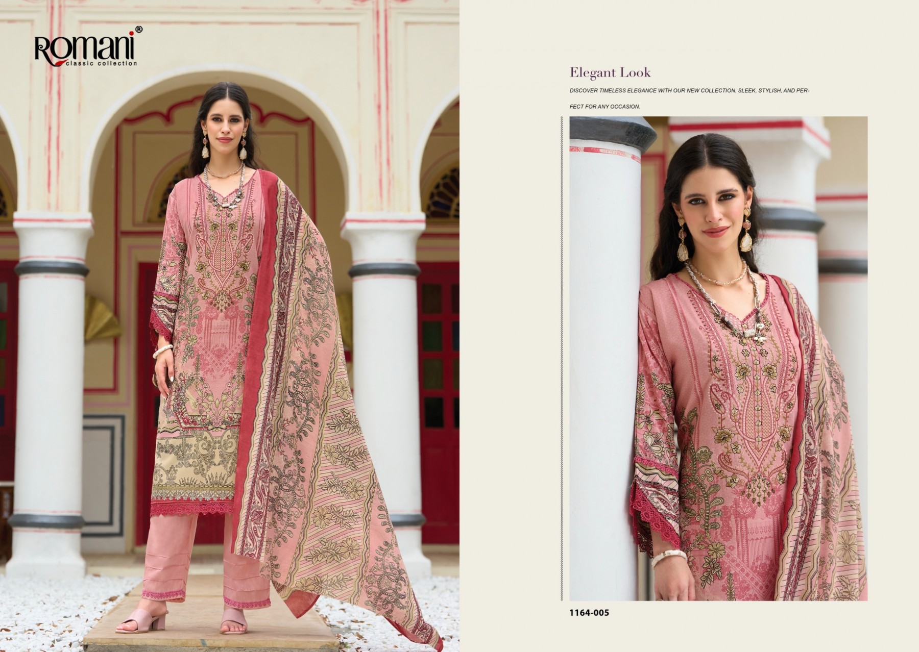 ROMANI | AARZU VOL-37 | Premium Soft Cotton Heavy Embroidery Festive Collection