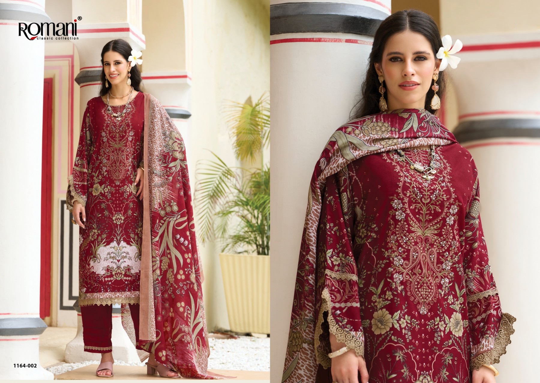ROMANI | AARZU VOL-37 | Premium Soft Cotton Heavy Embroidery Festive Collection