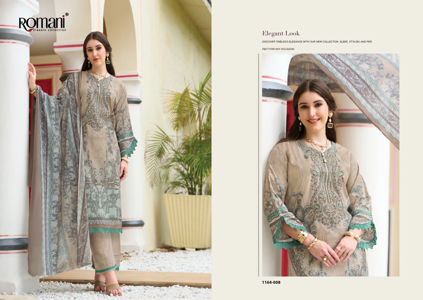 ROMANI | AARZU VOL-37 | Premium Soft Cotton Heavy Embroidery Festive Collection