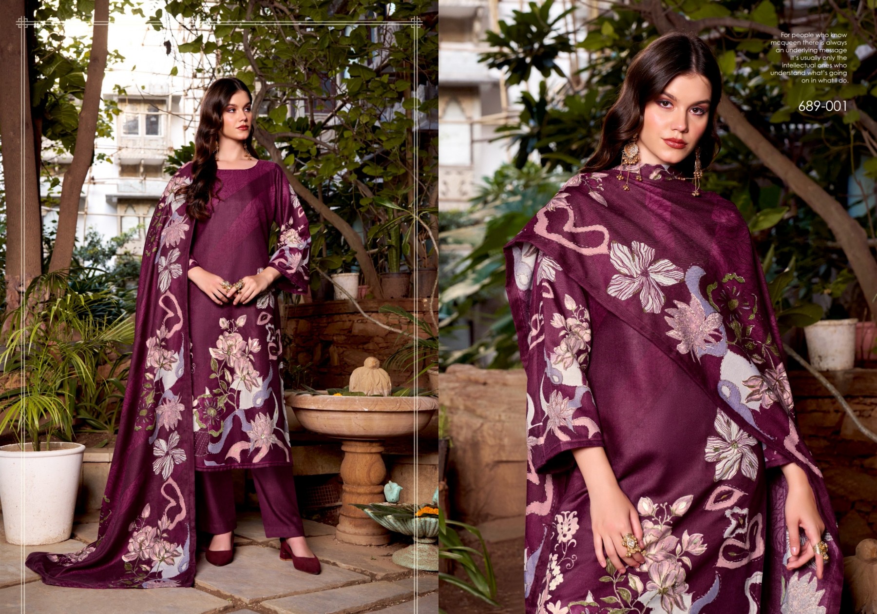 ZULFAT | ANTARA | Pure Woollen Pashmina Heavy Handwork Winter Collection