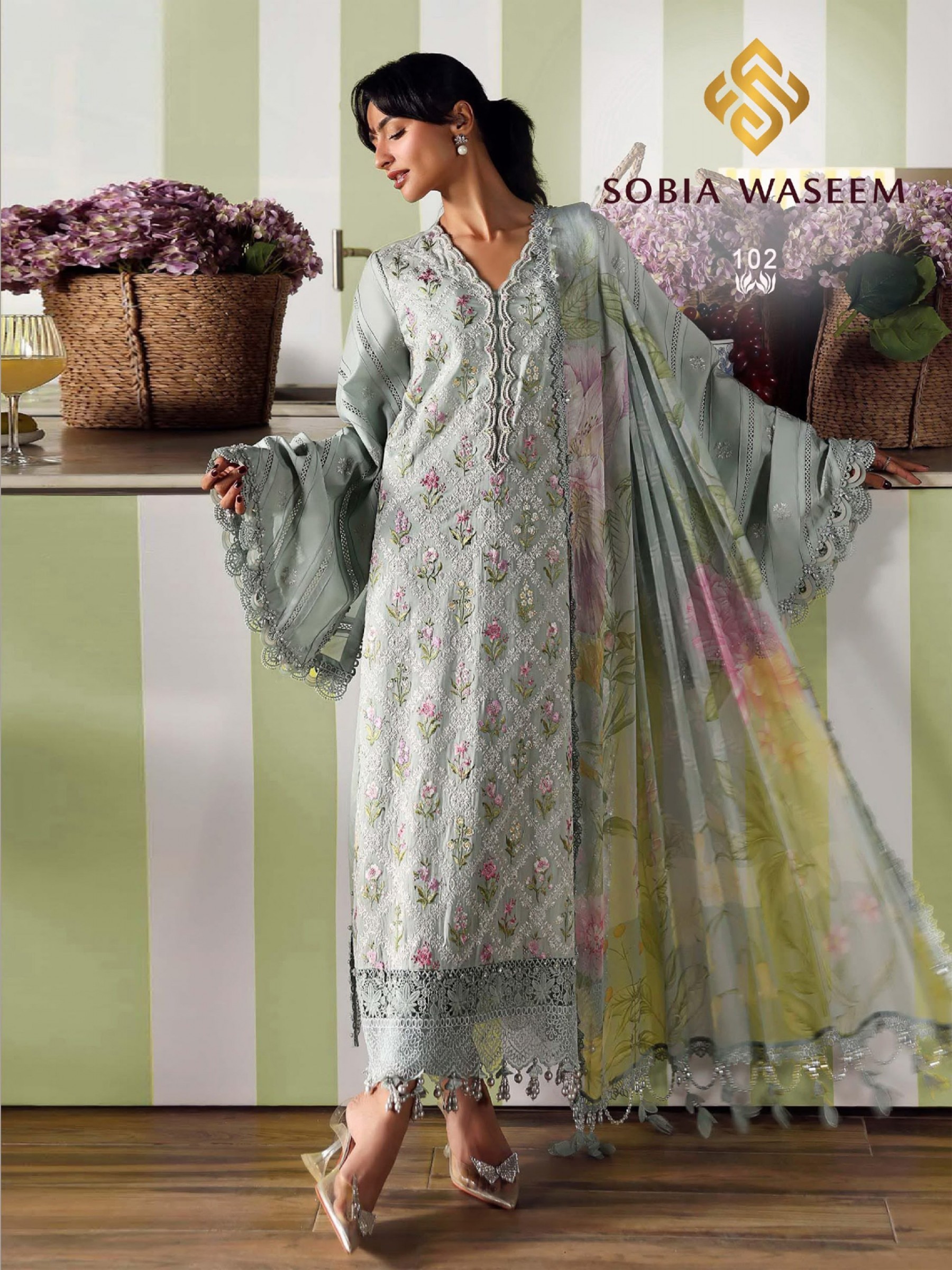 SOBIA WASEEM | M PRINT VOL-1 | Heavy Lawn Cotton Karachi Print Collection