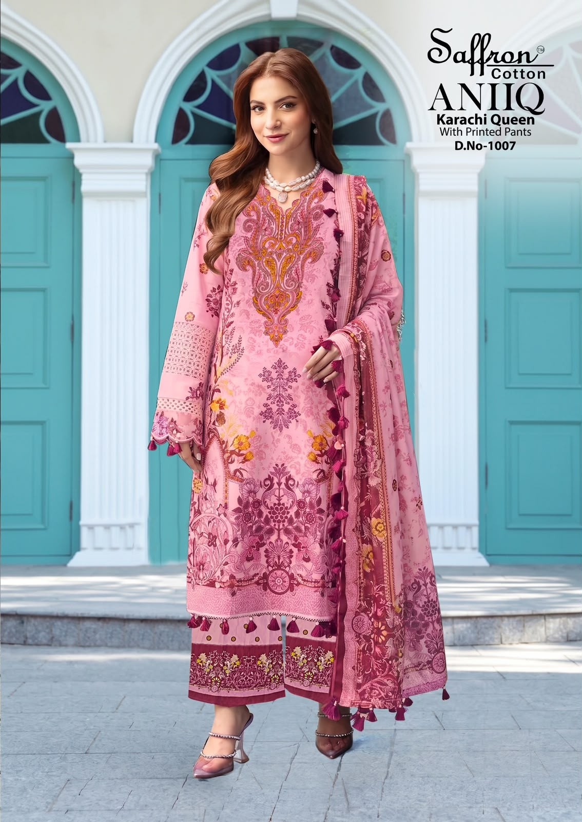 SAFFRON COTTON | ANIQ Printed Bottom | Pure Soft Cotton Digital Print Collection