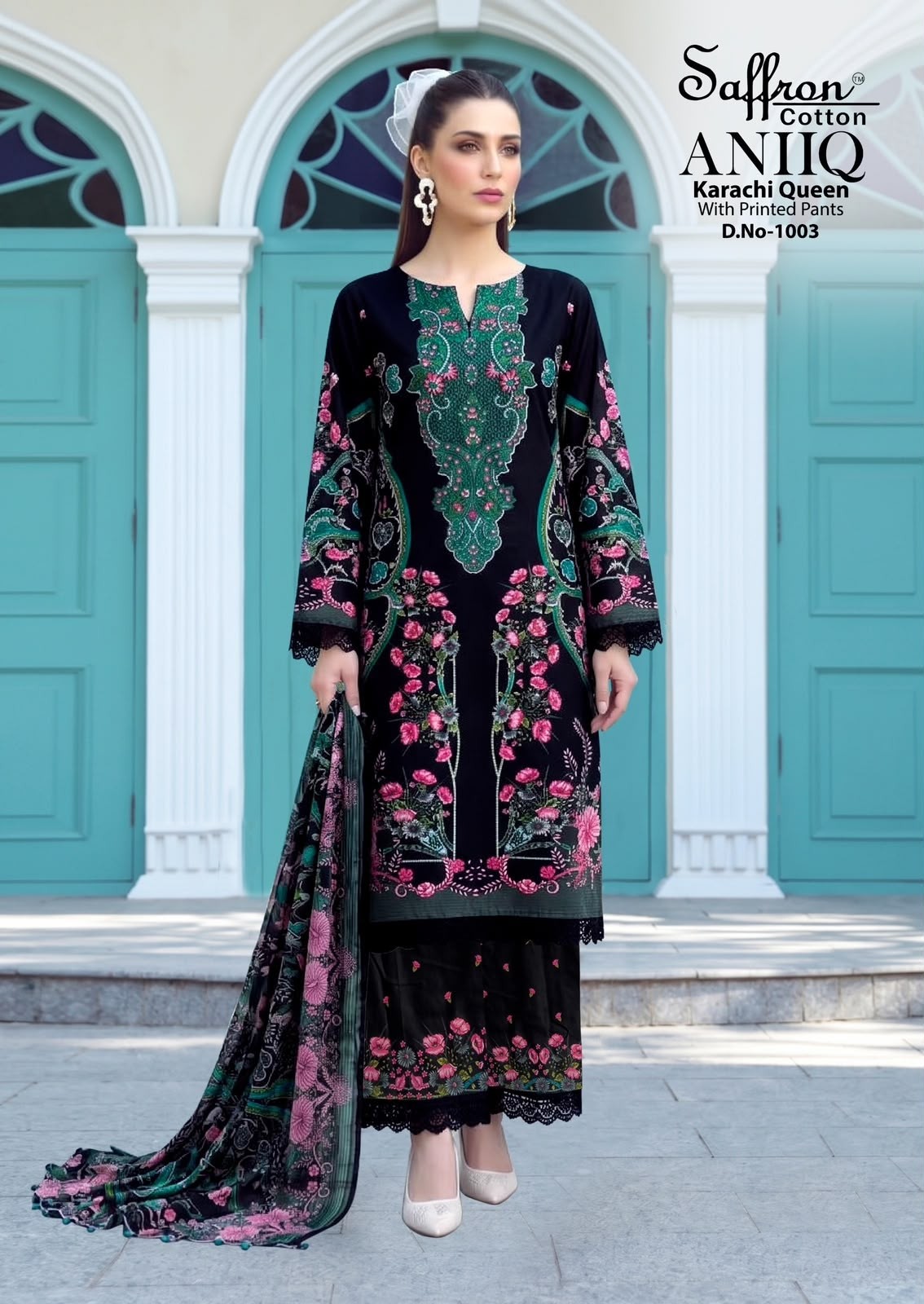 SAFFRON COTTON | ANIQ Printed Bottom | Pure Soft Cotton Digital Print Collection